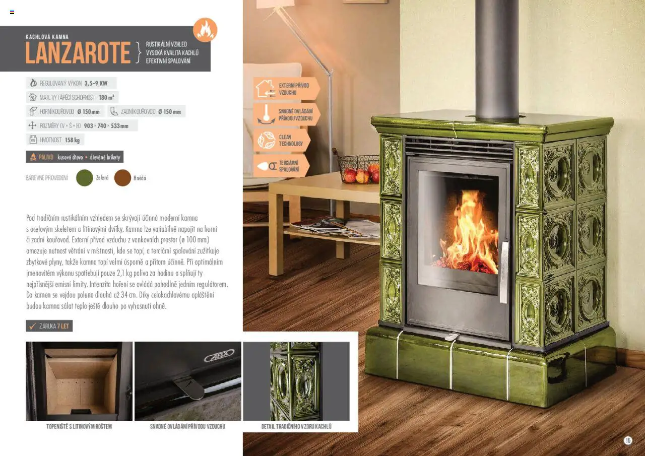 Mountfield katalog - Kamna od 23.10.2024 | Strana: 15 | Produkty: Dřevěné brikety, Brikety, Salát