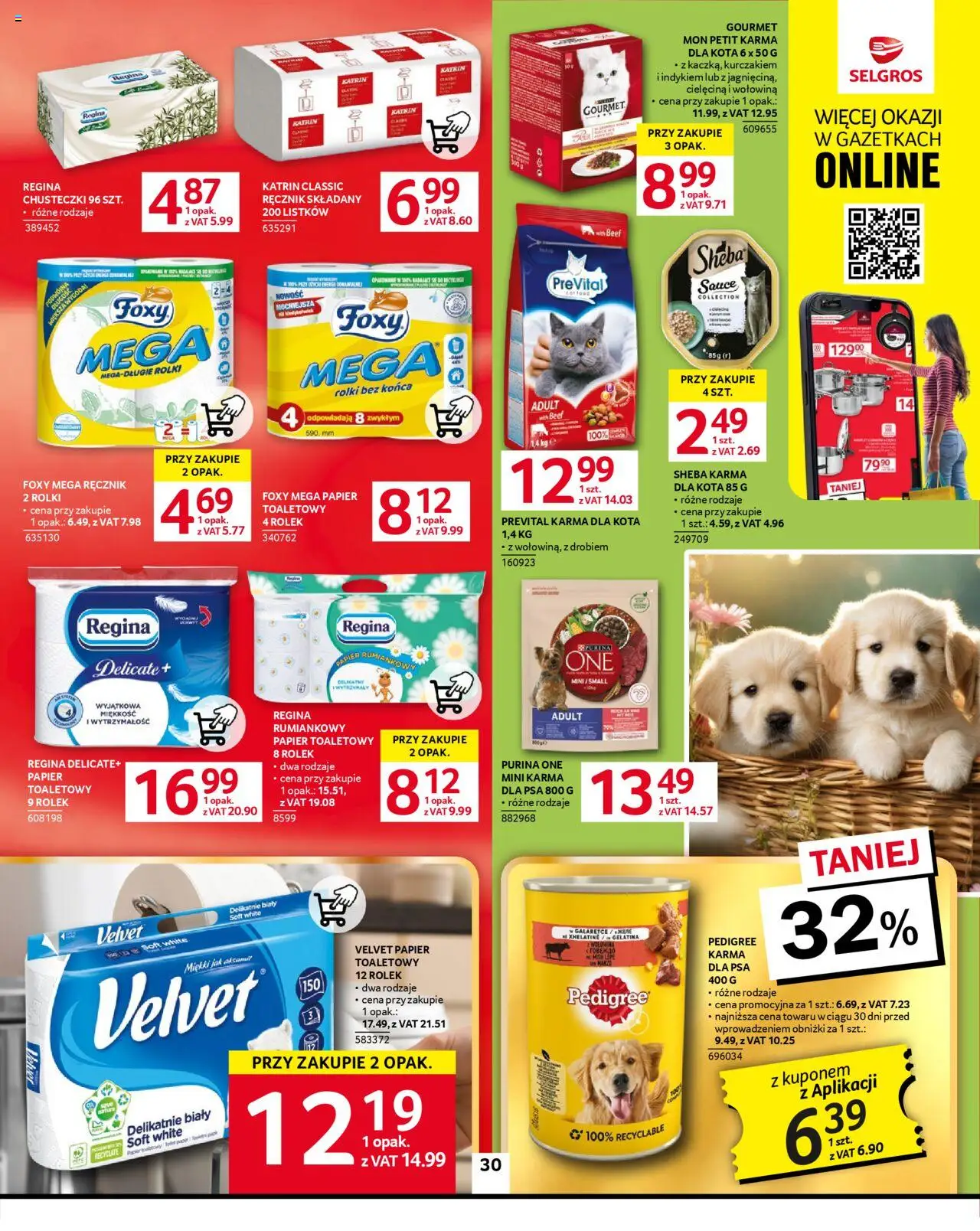 Selgros cash&carry Gazetka od 11.09.2025 | Strona: 29 | Produkty: Papier toaletowy, Rolki, Karma dla kota, Wołowina