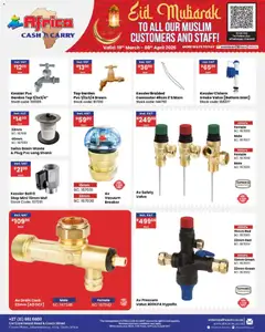 Africa Cash & Carry specials catalogue – valid from 19.03.2026 | Page: 93 | Products: Connector, Valve, Basin, Tap