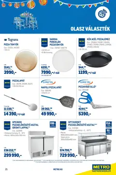 Metro - Sirha magazin 2026/03 - amely érvényes a következő dátumtól: 03.03.2026 | Oldal: 25 | Termékek: Asztal, Vitrin, Tányér, Pizza