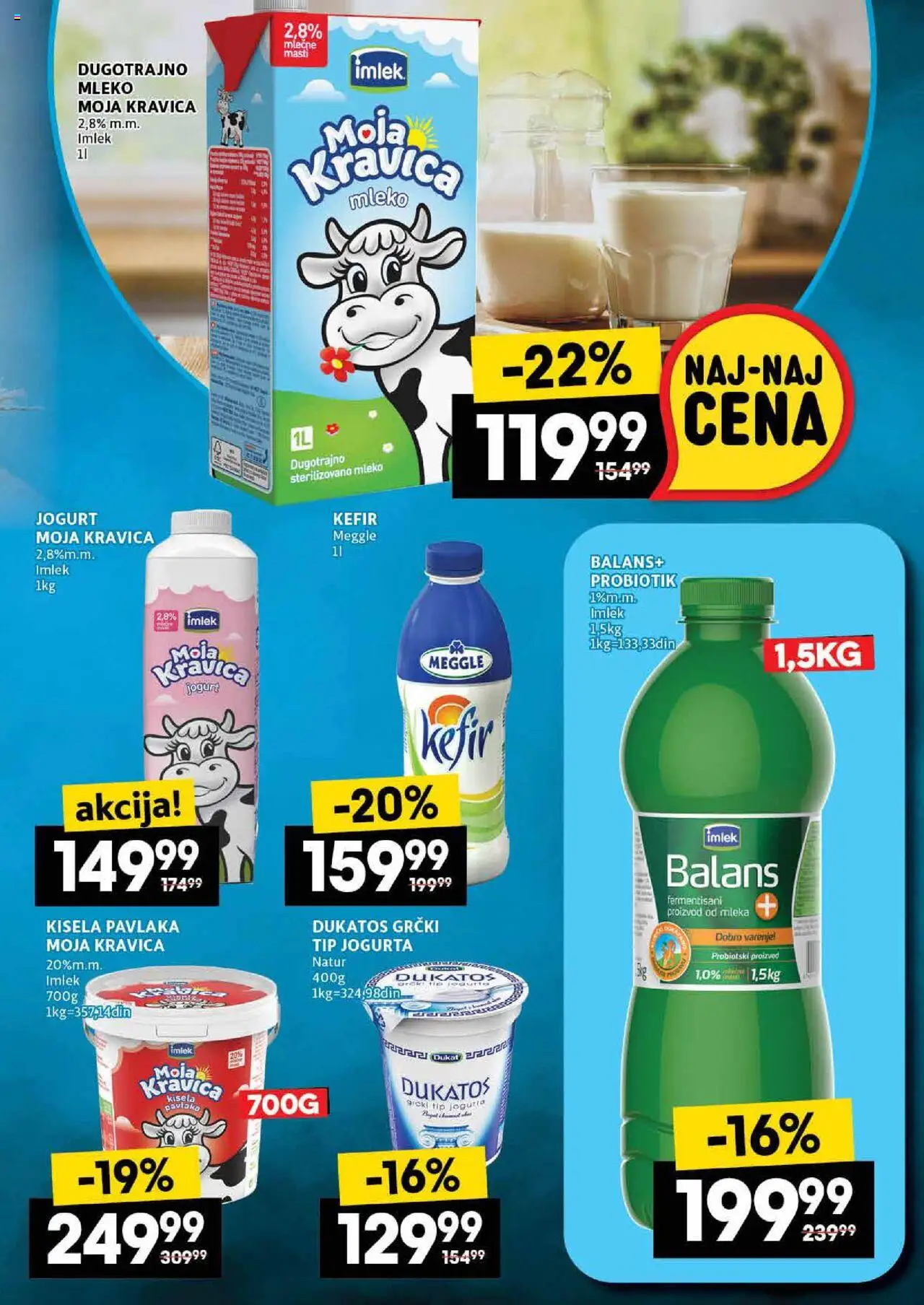 Idea katalog - važi od 24.07.2025 | Strana: 21 | Proizvode: Kisela pavlaka, Mleko, Jogurt, Pavlaka