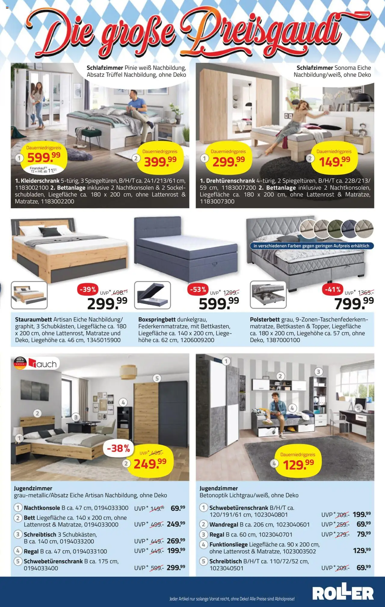 Roller Prospekt 	 – gültig ab 07.09.2025 | Seite: 15 | Produkte: Matratze, Kleiderschrank, Lattenrost, Drehtürenschrank