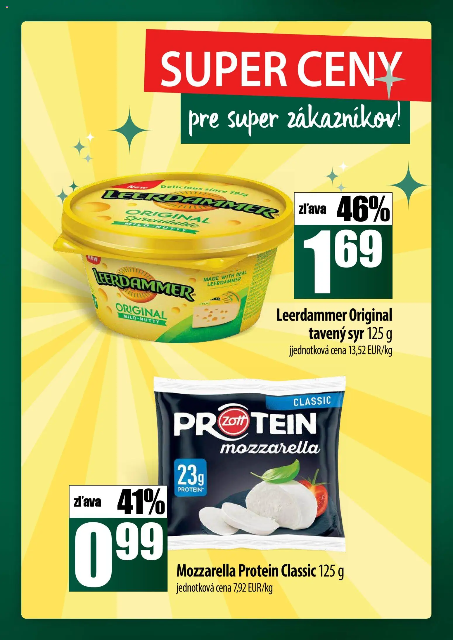 Nové COOP Jednota akcie – leták je platný od 27.11.2025 | Strana: 17 | Produkty: Syr, Mozzarella, Protein