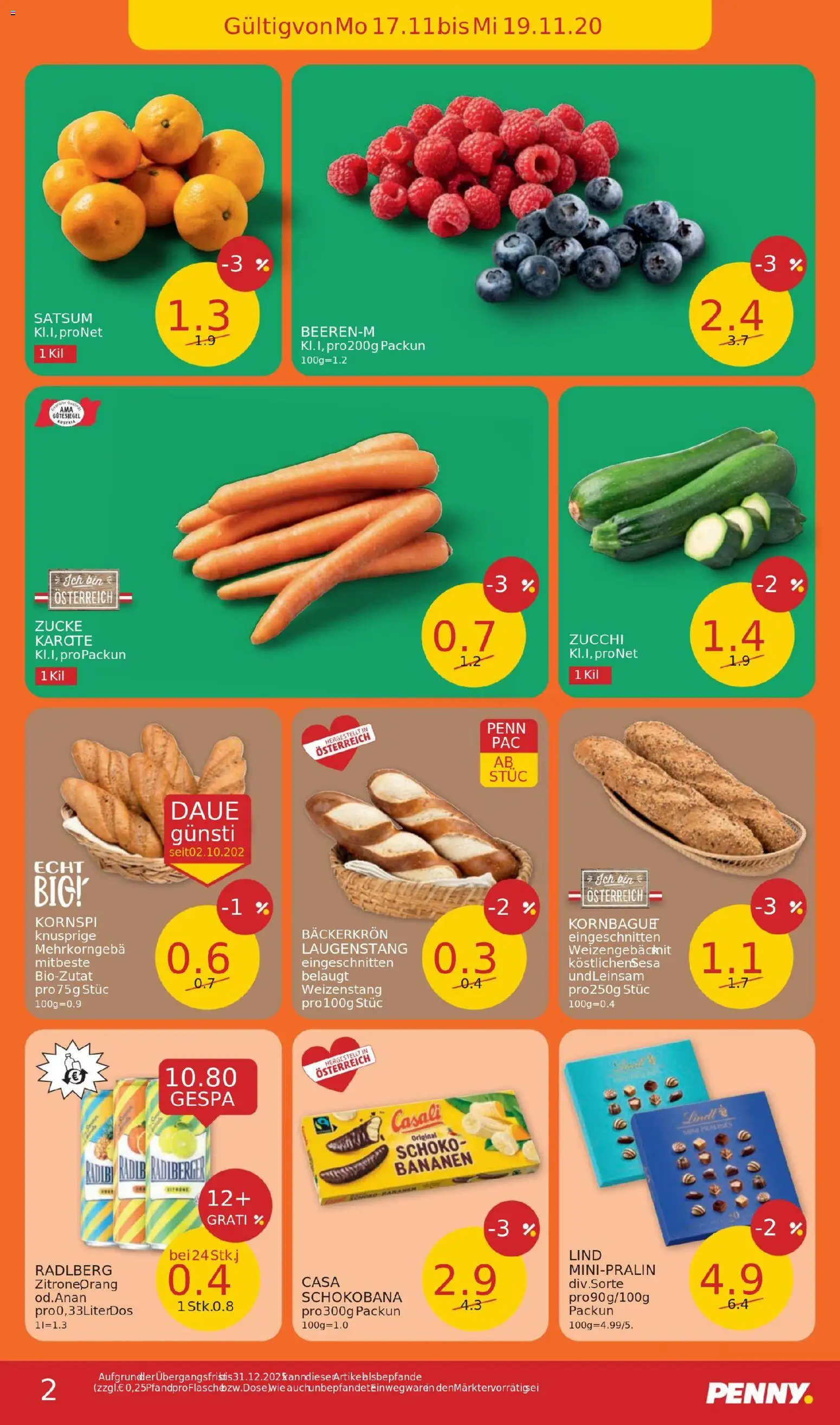 Penny Markt Flugblatt gültig ab 13.11.2025 | Seite: 23 | Produkte: Bananen