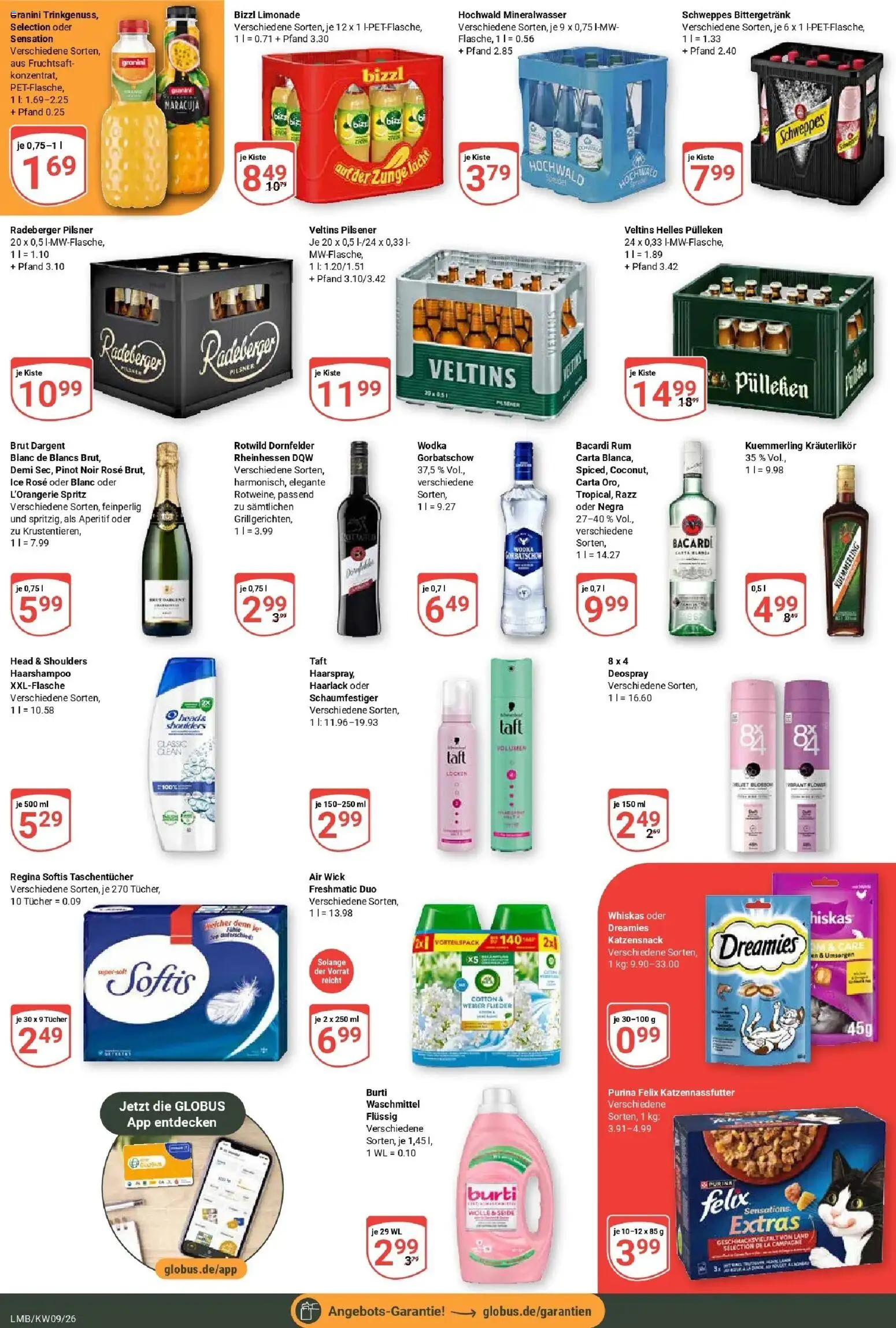 Globus Prospekt Limburg – gültig ab 23.02.2026 | Seite: 5 | Produkte: Helles pulleken, Waschmittel, Granini, Radeberger pilsner