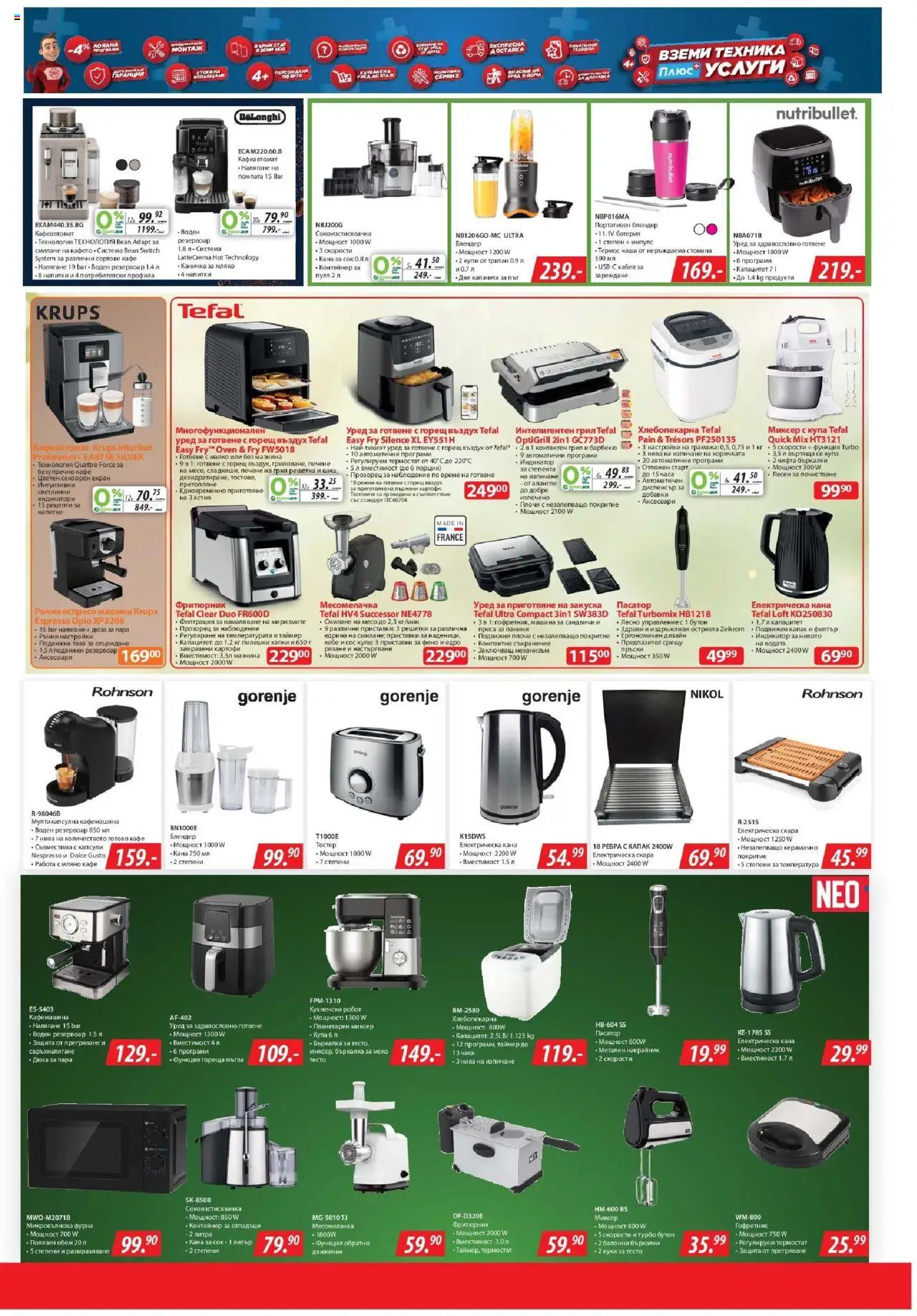  | Страница: 13 | Продукти: Картофи, Фурна, Кафемашина, Миксер