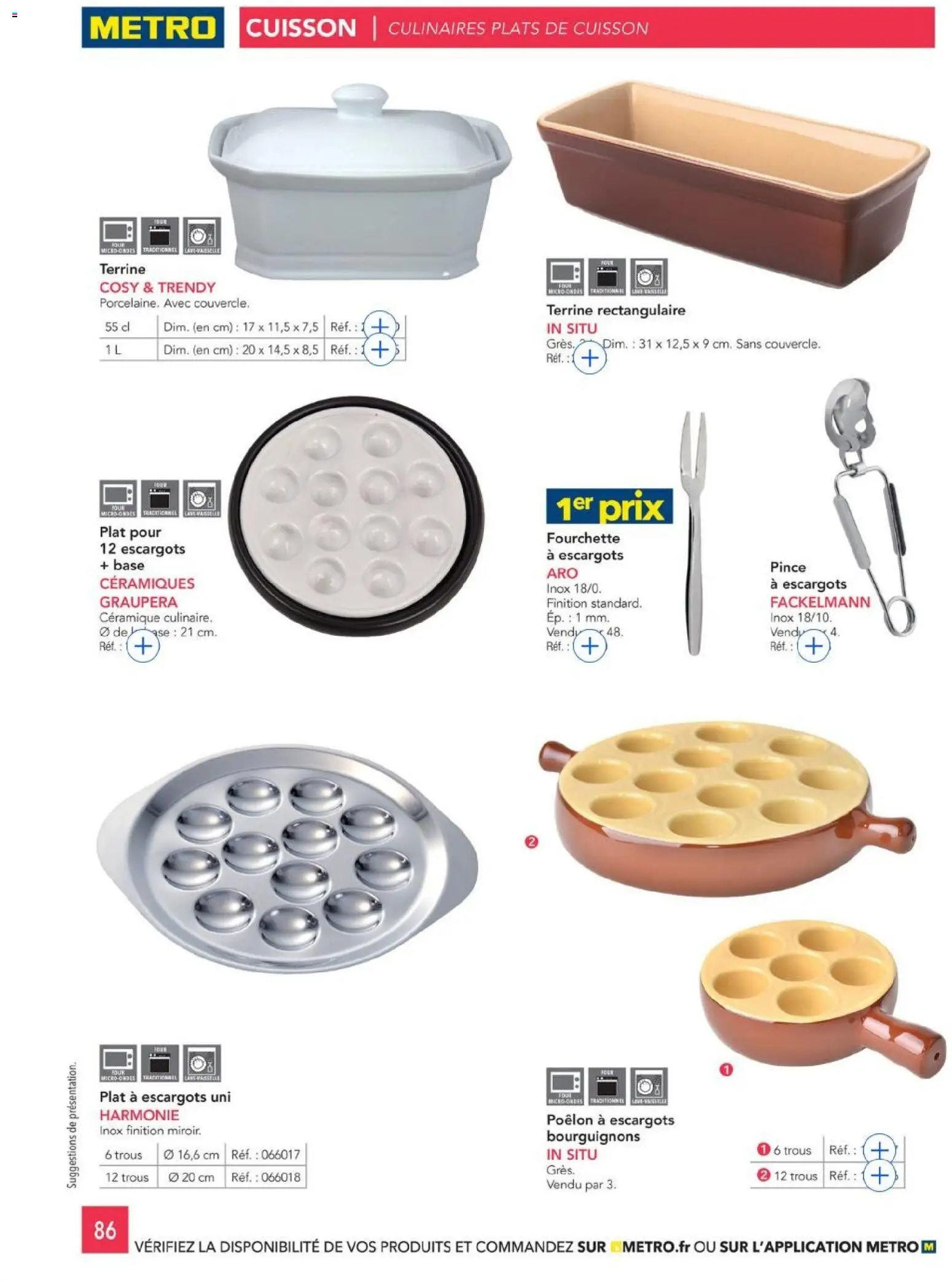 {H1} | Page: 86 | Produits: Base, Escargots