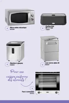 Promocash - Prévisualisation de Promocash Carte art de la table valide à partir de 19.11.2025 | Page: 61 | Produits: Machine à glaçons, Four
