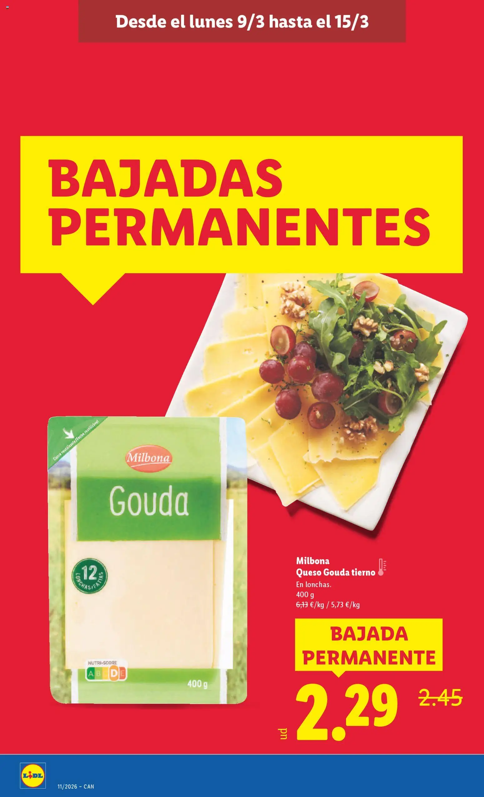 Lidl folleto │ válido desde el 09.03.2026 | Página: 10 | Productos: Queso, Queso Gouda