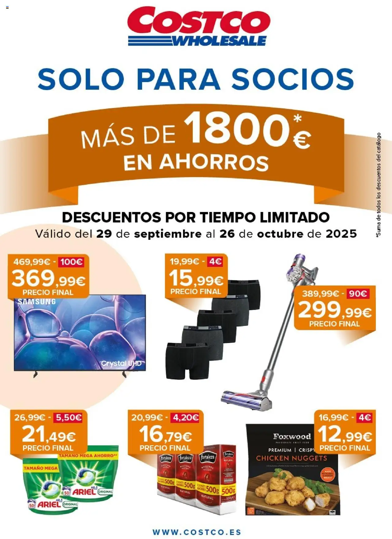 Costco catálogo │ válido desde el 29.09.2025 | Página: 1 | Productos: Nuggets