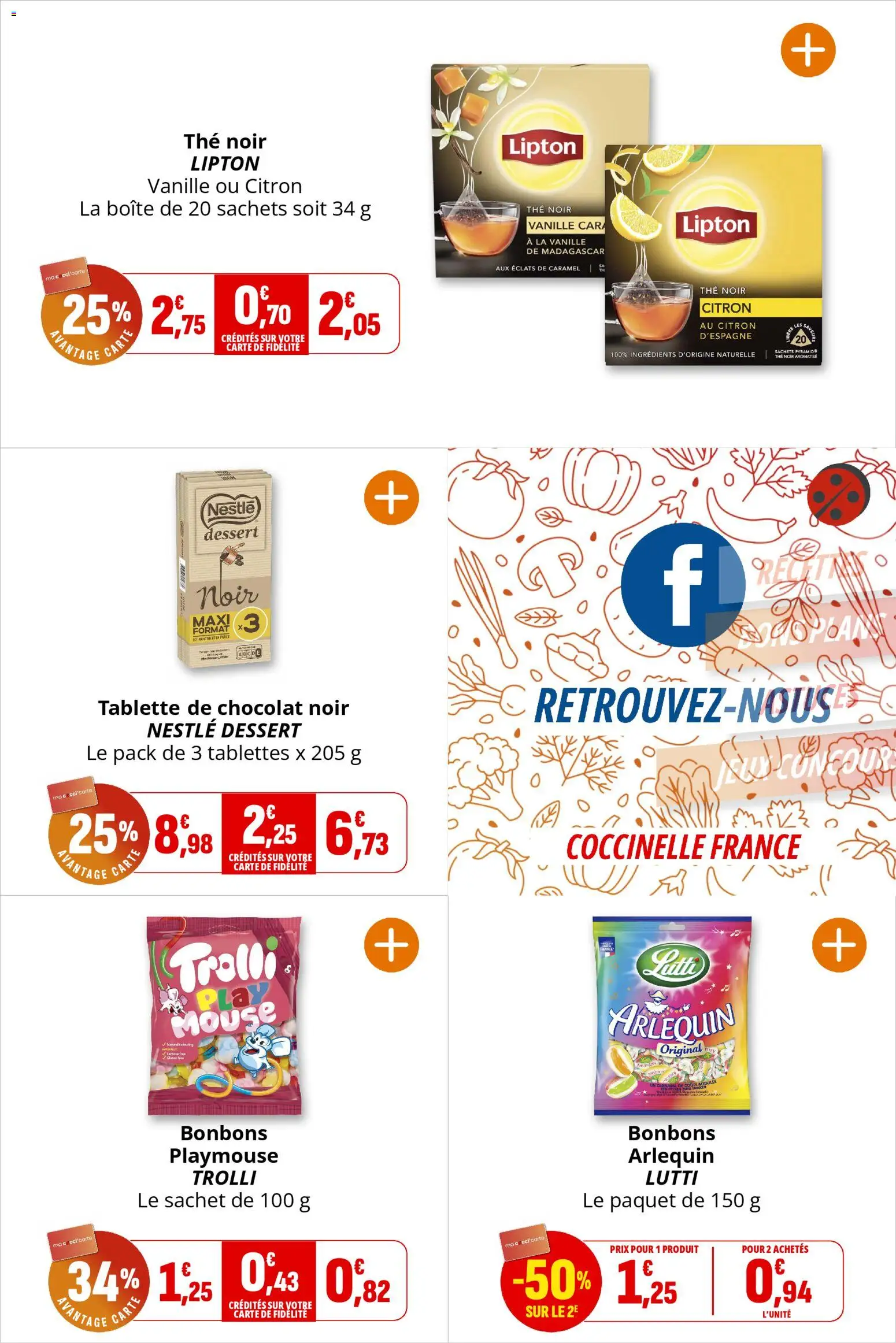 {H1} | Page: 30 | Produits: Tablette, Chocolat, Thé, Bonbons