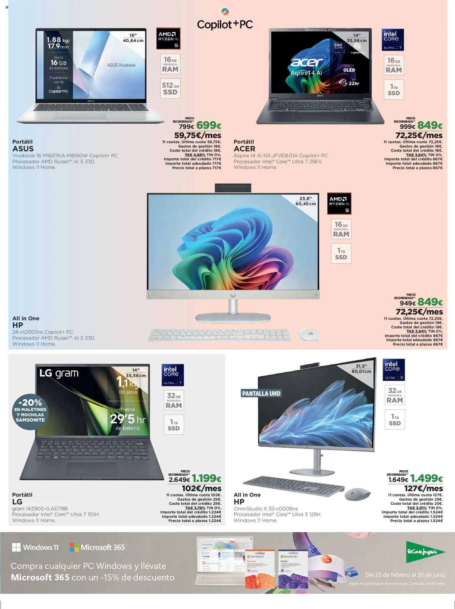 El Corte Inglés ofertas │ válido desde el 05.03.2026 | Página: 9 | Productos: Apple, PC, Peso, Batería