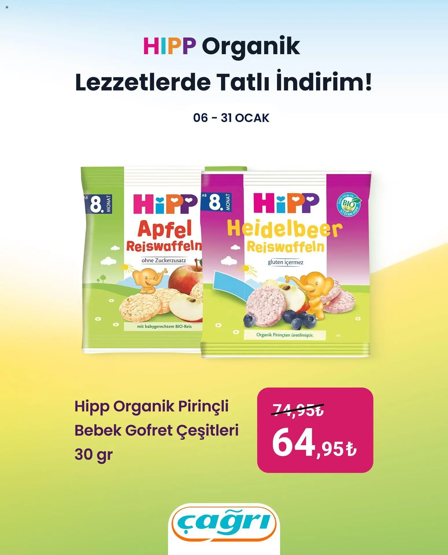 Çağrı Market Miniklere Özel Fırsat - 06.01.2026 tarihinden itibaren geçerlidir | Sayfa: 2 | Ürünler: Gofret, Ocak