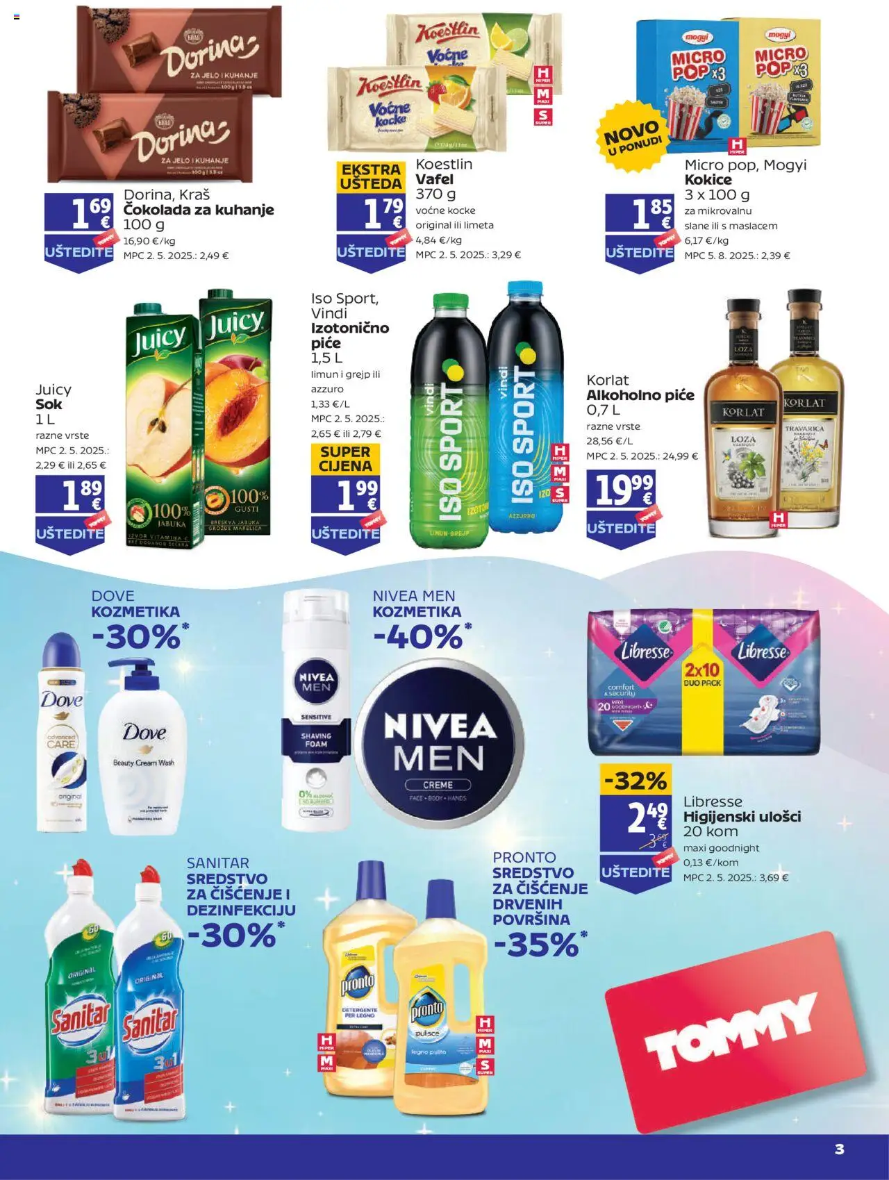 Tommy katalog | vrijedi od 04.09.2025 | Stranica: 2 | Proizvodi: Korlat, Kokice, Grejp, Libresse