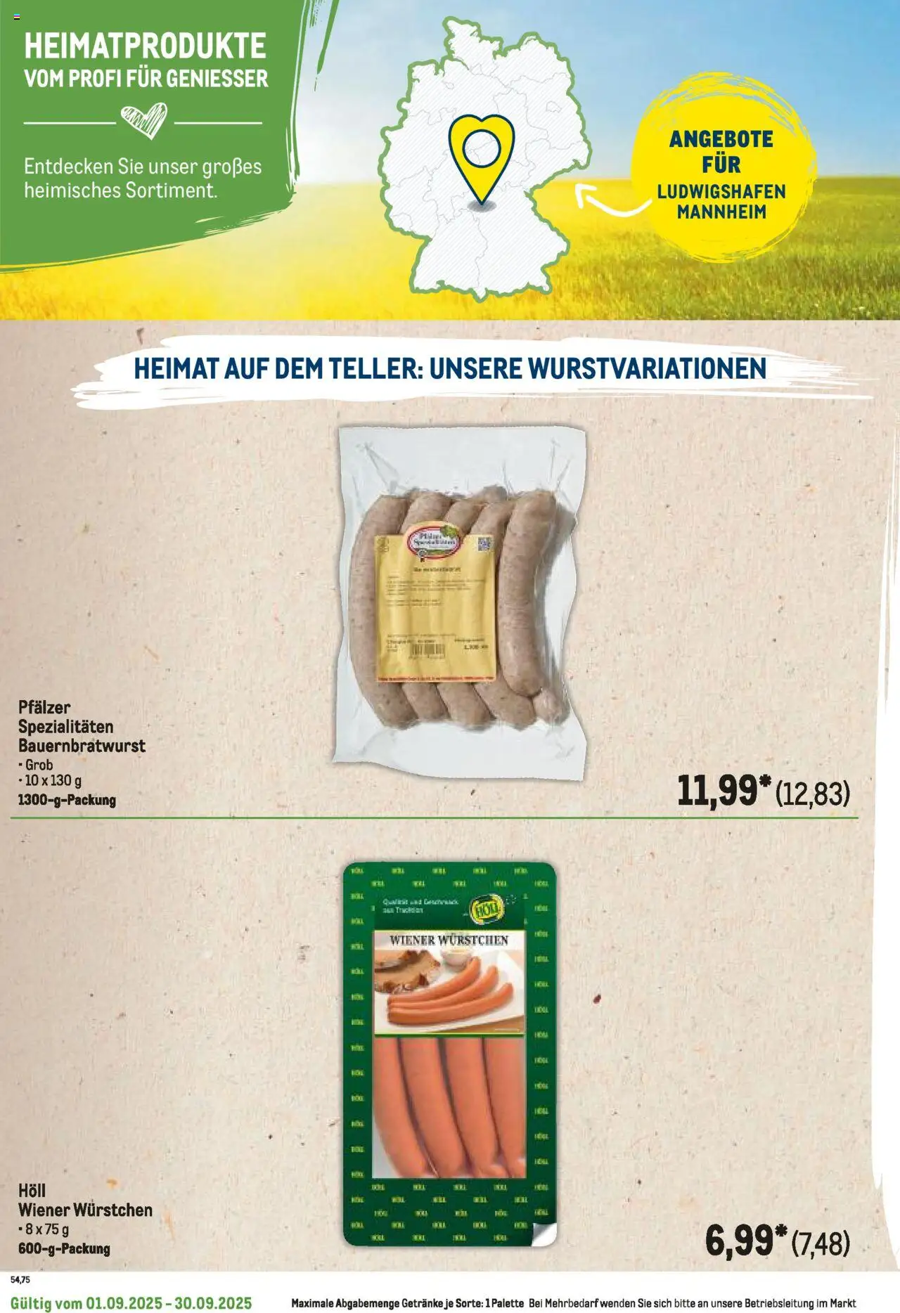 Metro Regionaler Flyer - gültig ab dem 01.09.2025 | Seite: 94 | Produkte: Wiener wurstchen
