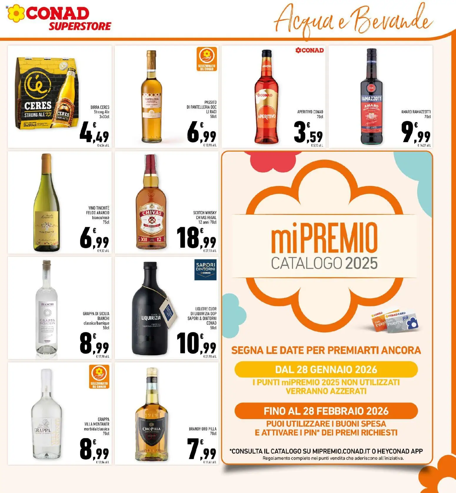 Volantino Conad del 29.01.2026 | Pagina: 23 | Prodotti: Vino, Brandy, Amaro, Aperitivo
