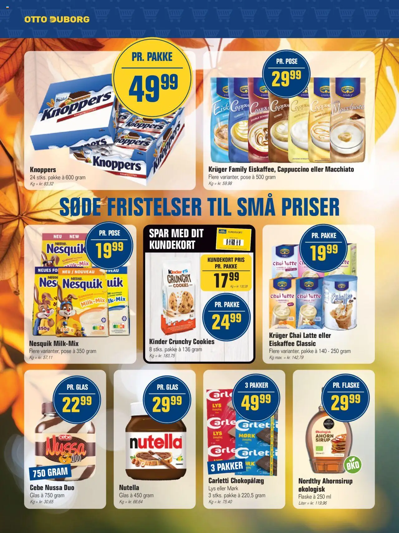 Otto Duborg tilbudsavis – gyldig fra 09.10.2025 | Side: 12 | Produkter: Fisk, Cookies, Nutella