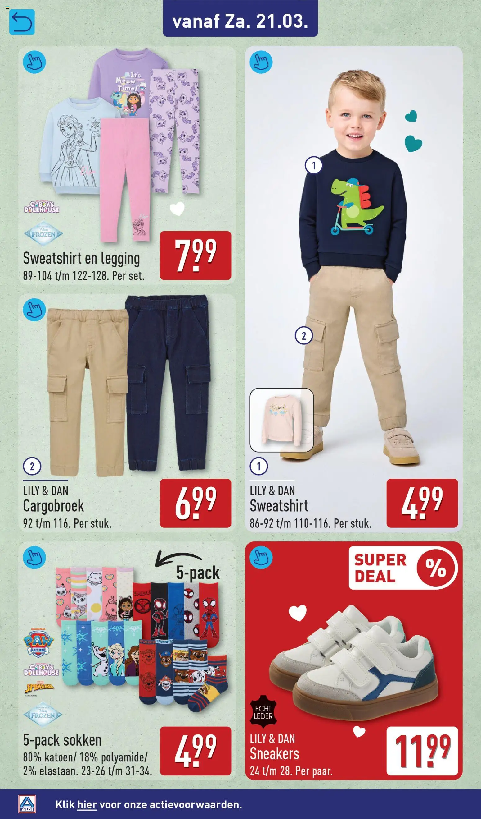 {H1} | Pagina: 16 | Producten: Sweatshirt, Sokken, Legging, Sneakers