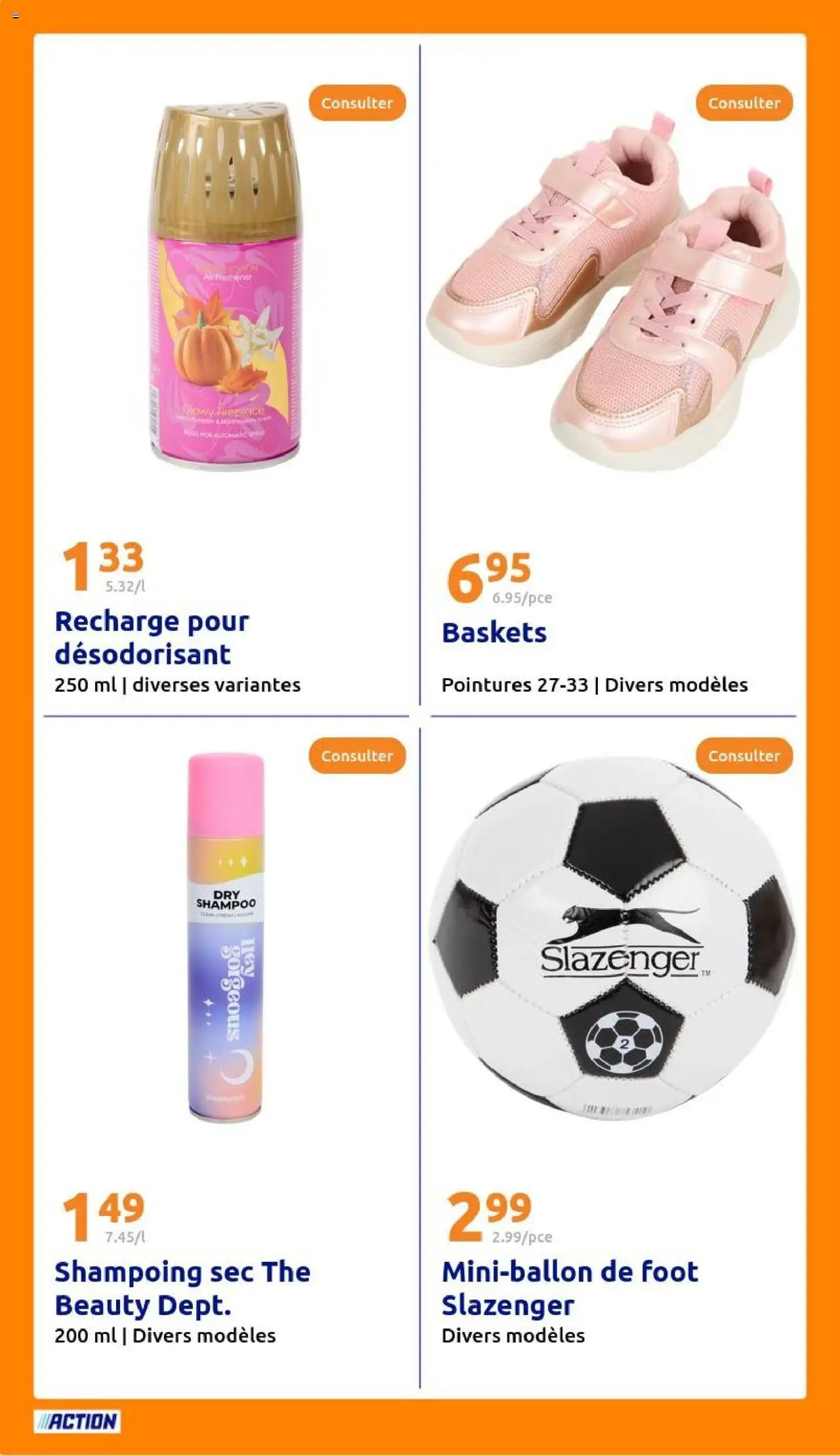  | Page: 24 | Produits: Désodorisant, Shampoing, Baskets, Thé