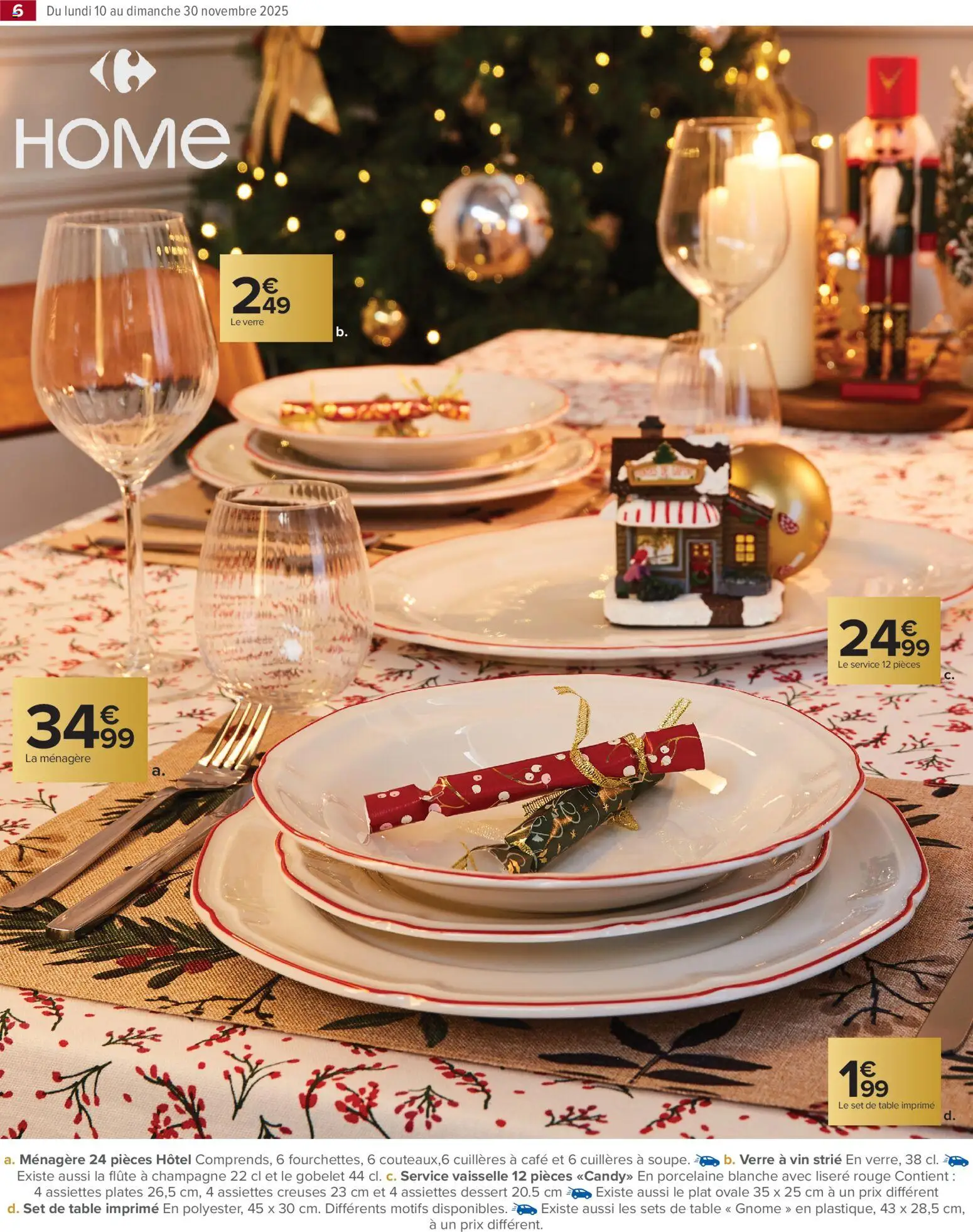 {H1} | Page: 6 | Produits: Cuillères, Service vaisselle, Flûte, Vin