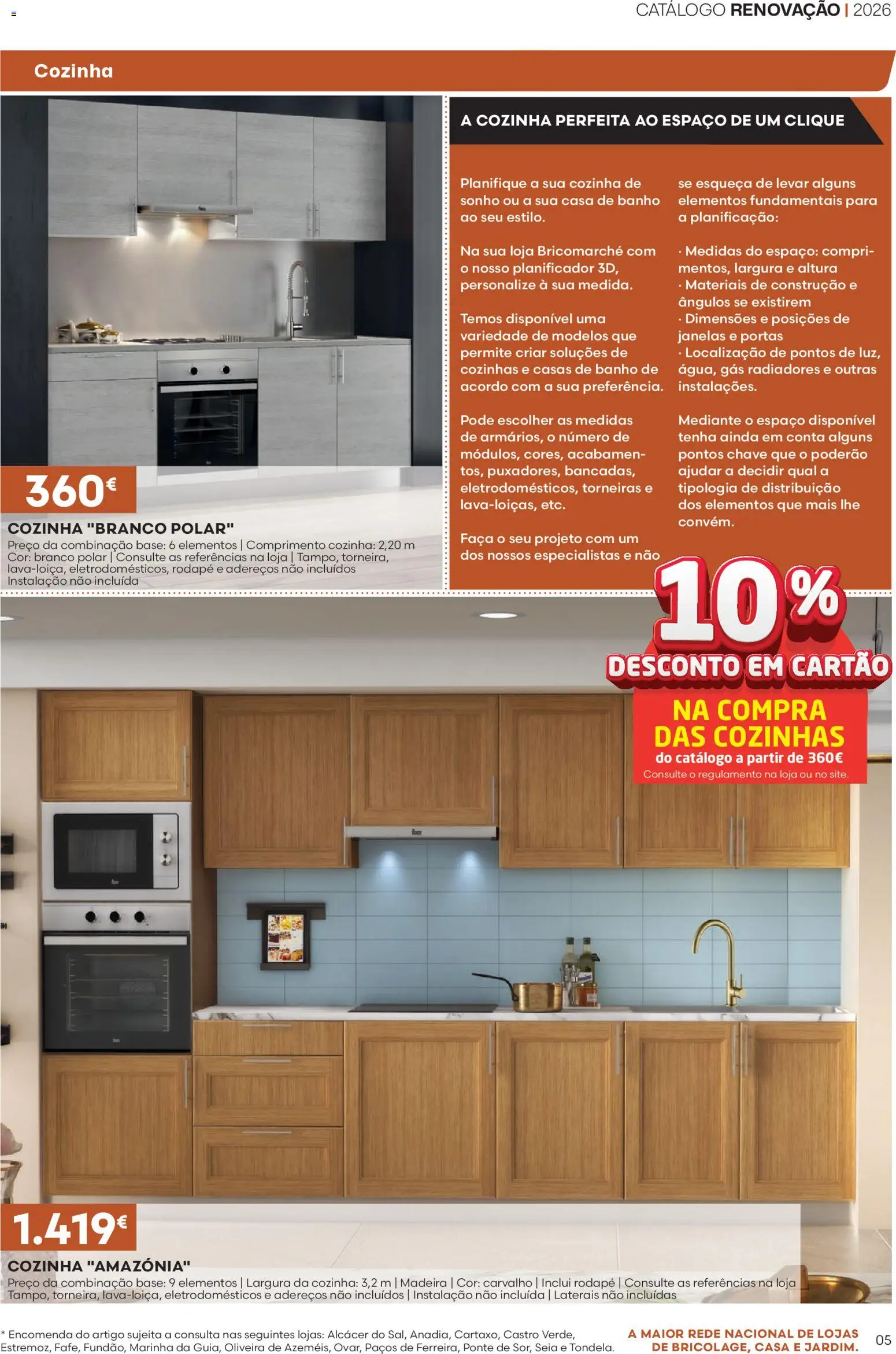 BricoMarché folheto │ válido de 22.01.2026 | Página: 5 | Produtos: Faca, Rodapé, Portas, Banho