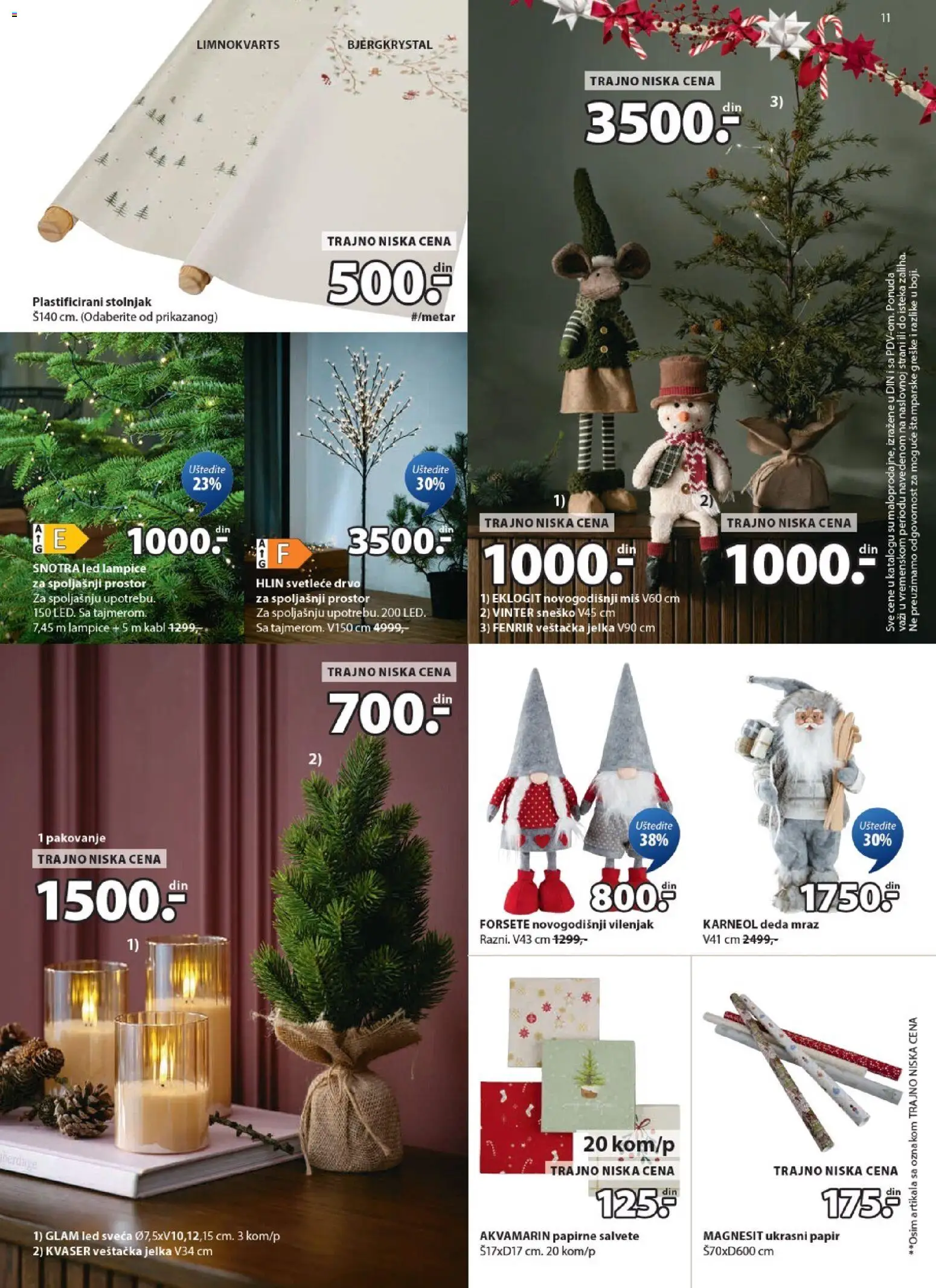 Jysk katalog - važi od 12.11.2025 | Strana: 11 | Proizvode: Miš, Kabl, Stolnjak, Pakovanje