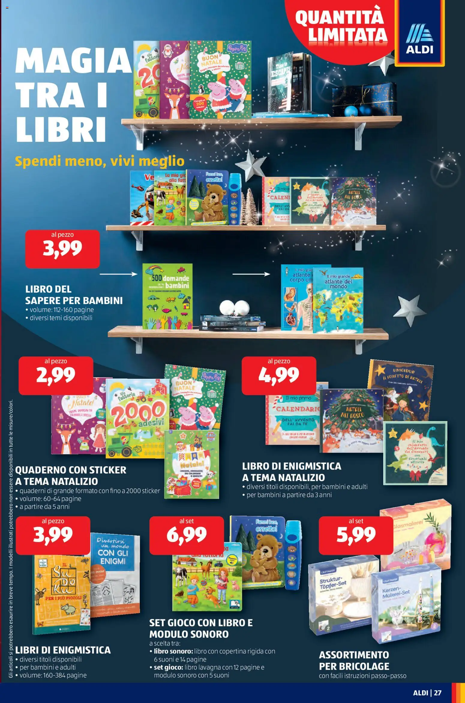Volantino Aldi del 01.12.2025 | Pagina: 27 | Prodotti: Tè, Gioco, Quaderno