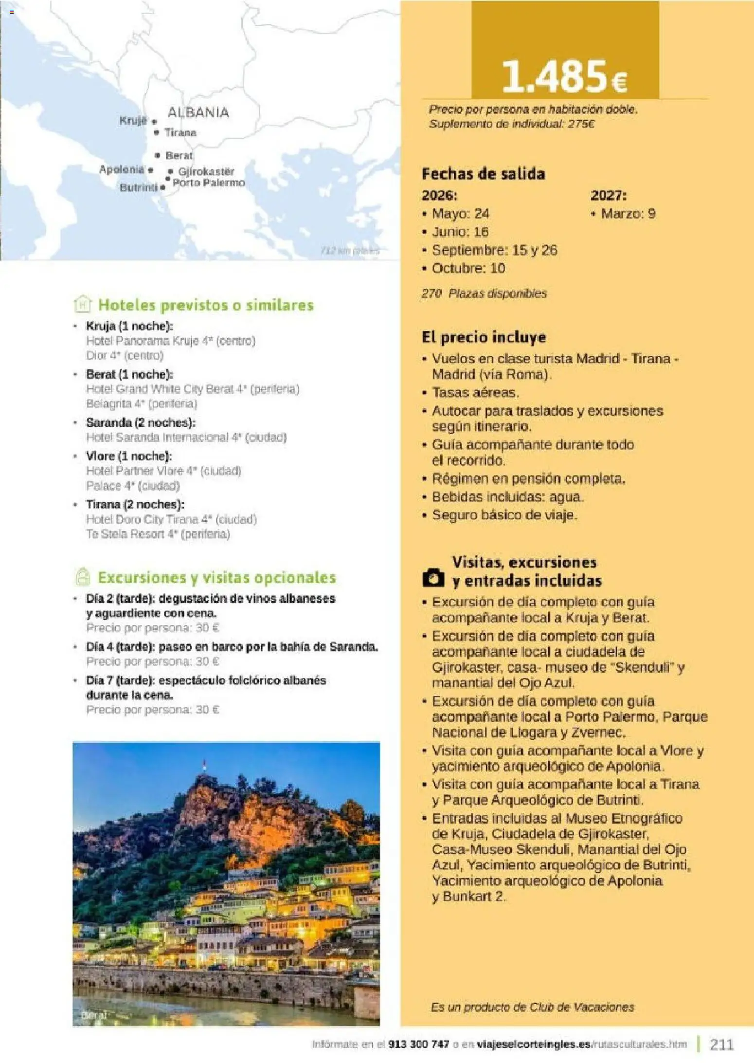 Viajes El Corte Inglés Rutas Culturales de la Comunidad de Madrid │ válido desde el 01.04.2026 | Página: 211 | Productos: Té