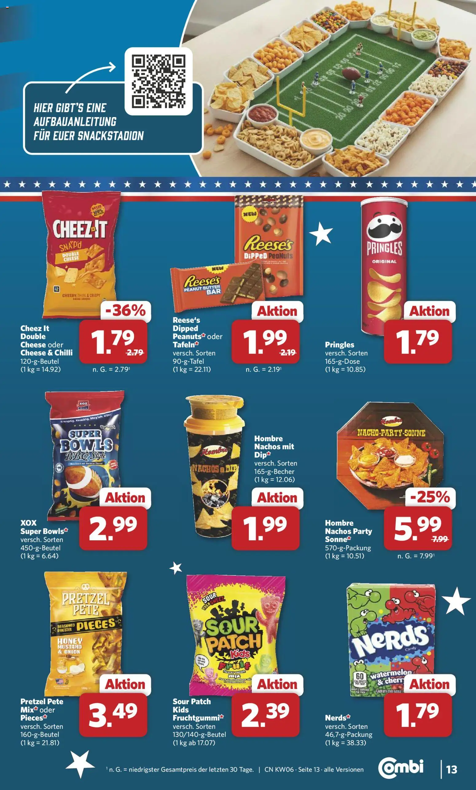 Combi Prospekt 	 – gültig ab 02.02.2026 | Seite: 13 | Produkte: Butter, Nachos, Pringles