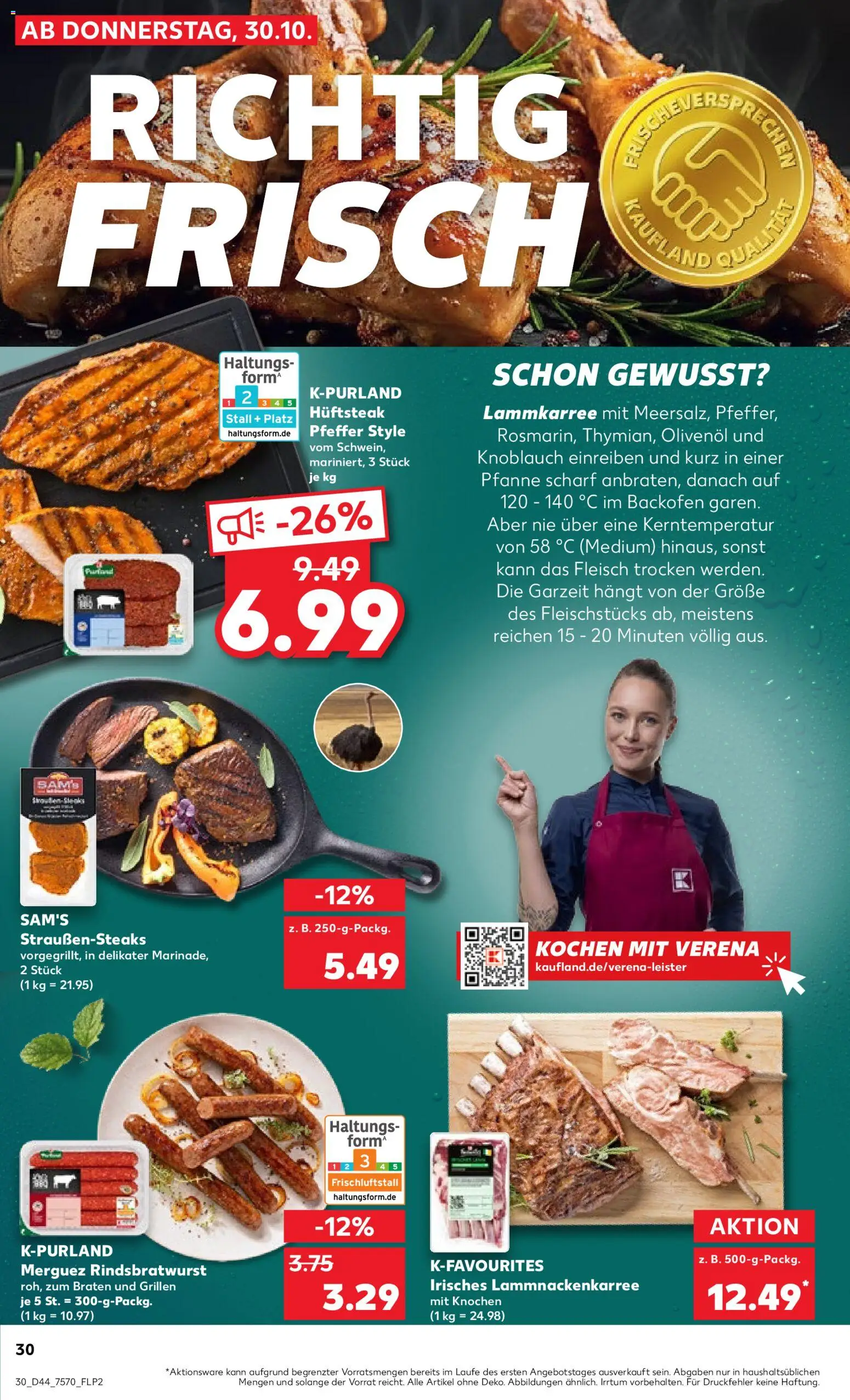 Kaufland prospekt Köln	 – gültig ab 30.10.2025 | Seite: 30 | Produkte: Olivenol, Pfeffer, Knoblauch, Backofen