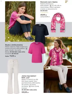 Pogląd oferty "Tchibo promocje" - ważna od 31.03.2026 | Strona: 5 | Produkty: Bluzka, Szal, Kwiaty