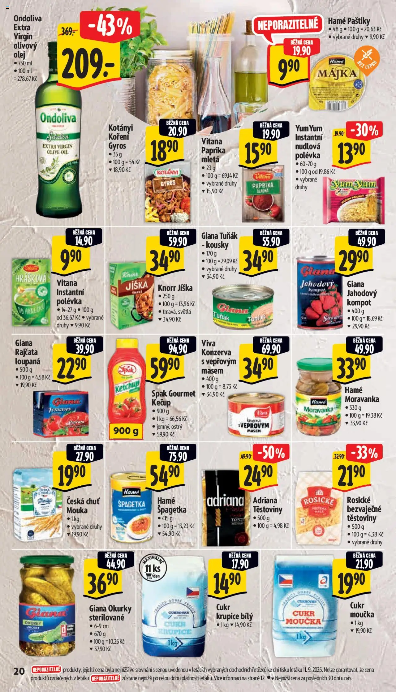 Albert leták - Supermarket od 17.09.2025 | Strana: 28 | Produkty: Jíška, Yum Yum, Kečup, Paprika
