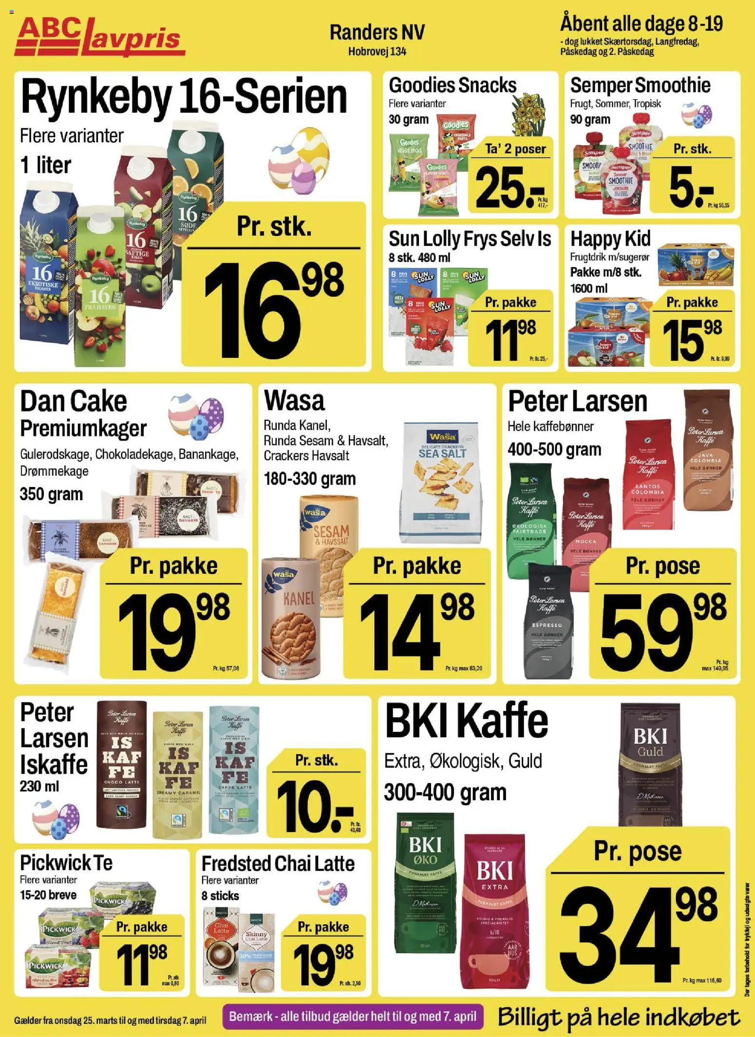 Abc Lavpris tilbudsavis – gyldig fra 25.03.2026 | Side: 11 | Produkter: Kaffe, Kanel, Te, Smoothie