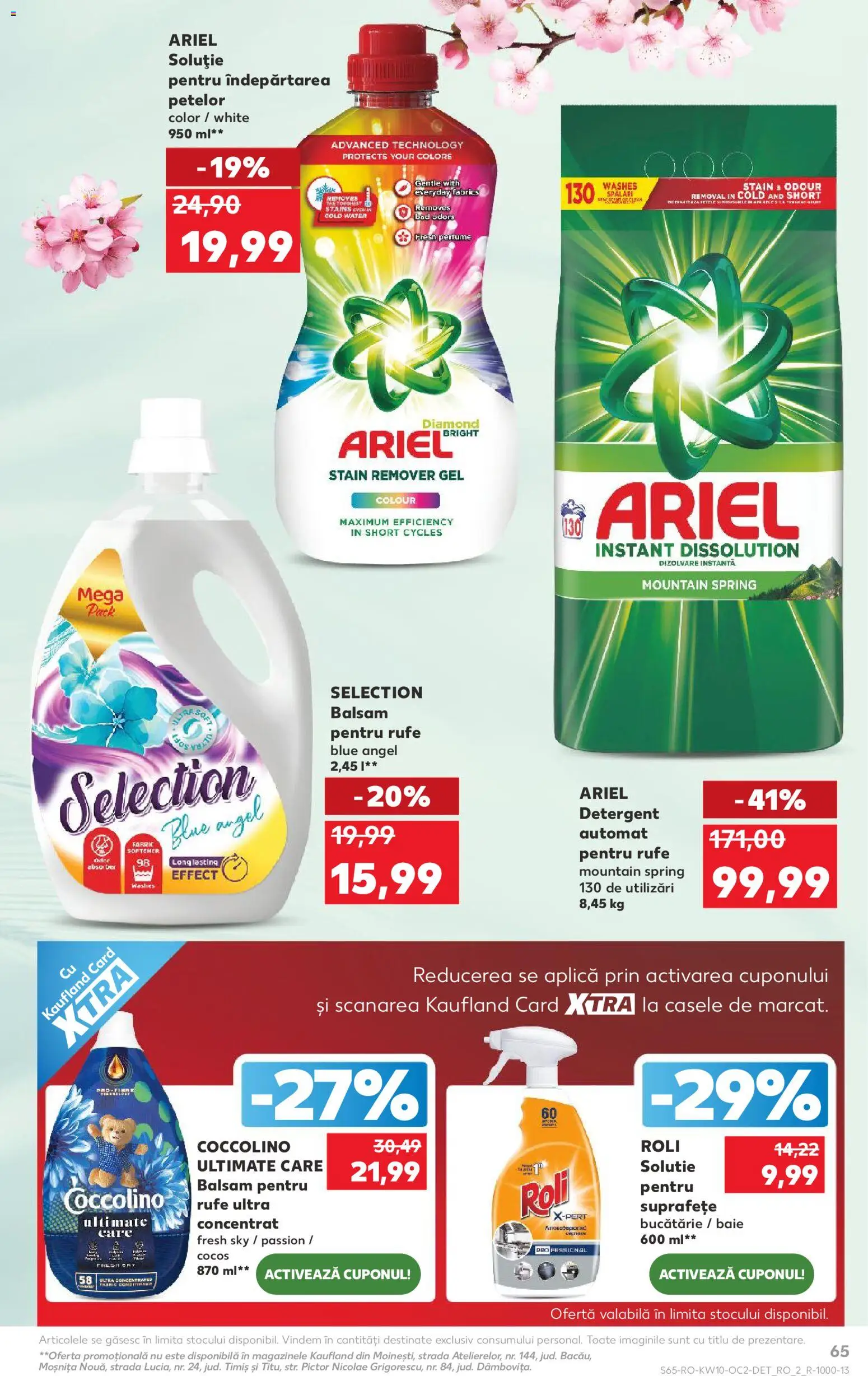 Noul catalog Kaufland – valabil de la 04.03.2026 | Pagină: 65 | Produse: Bucătărie, Yorgan, Detergent, Îndepărtarea petelor