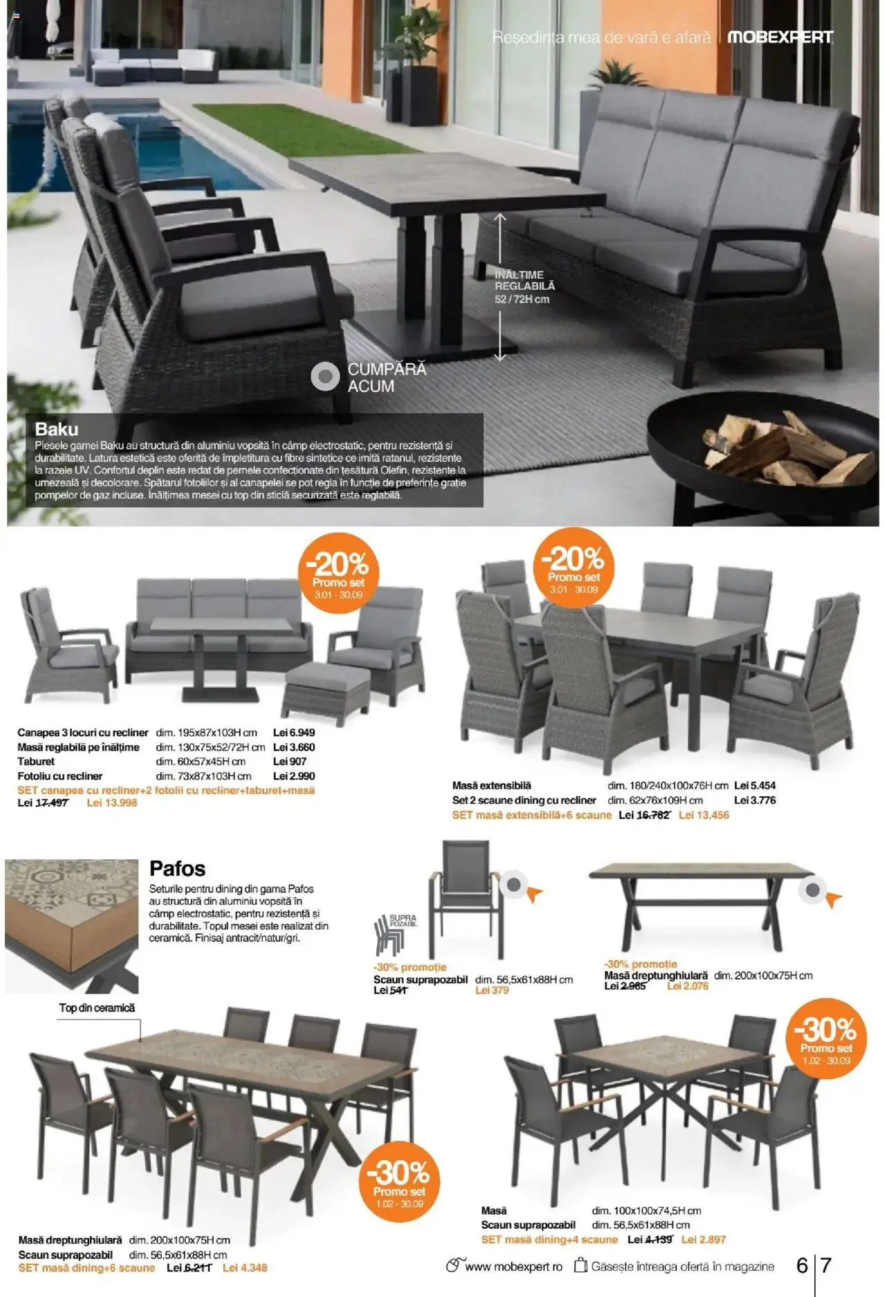 Noul catalog Mobexpert – valabil de la 04.09.2025 | Pagină: 7 | Produse: Top, Canapea, Scaun, Taburet