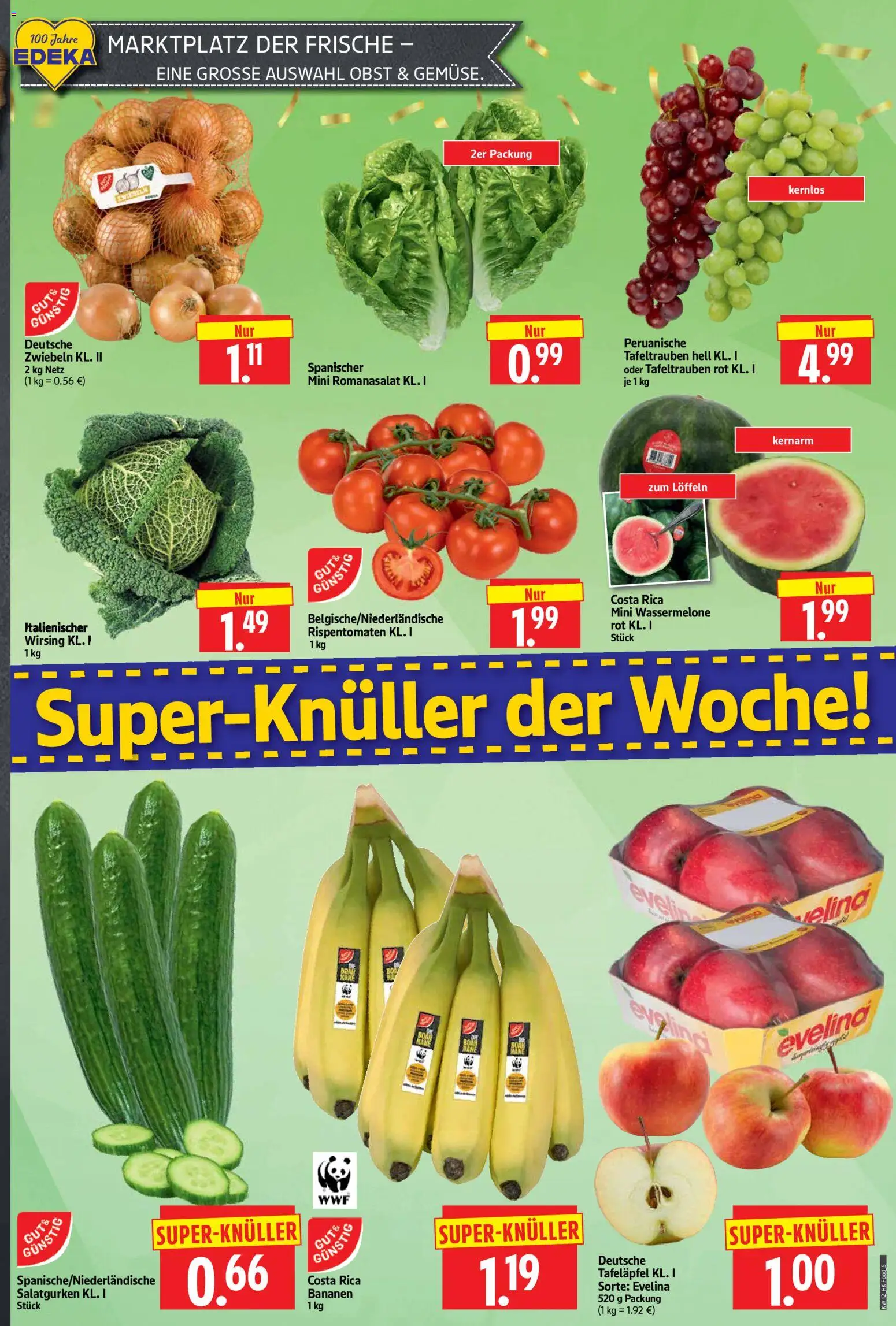 HERKULES Prospekt 	 – gültig ab 16.03.2026 | Seite: 5 | Produkte: Bananen, Zwiebeln, Obst, Wassermelone