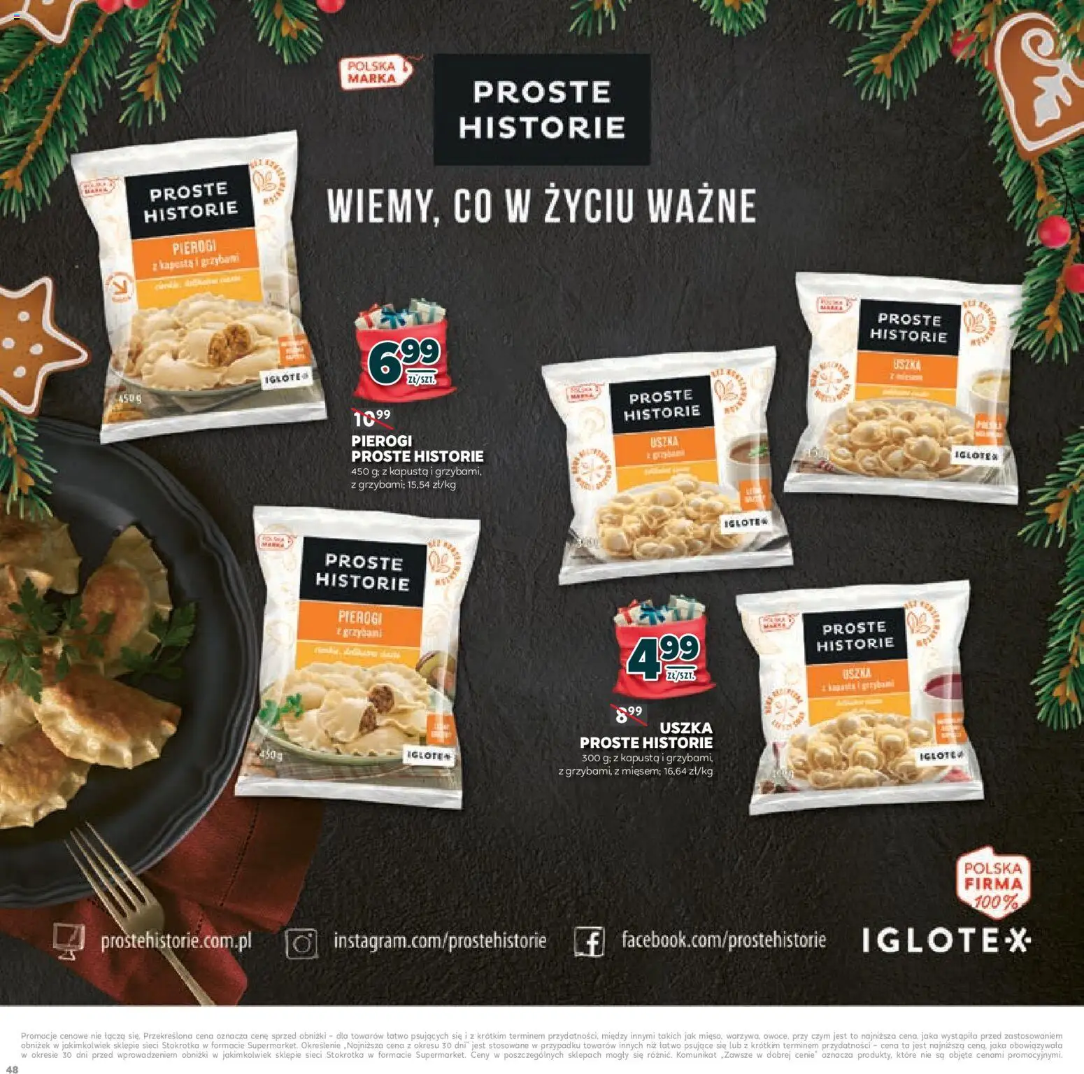Stokrotka Gazetka - Mikołajki od 20.11.2025 | Strona: 48 | Produkty: Kapusta, Pierogi, Stokrotka