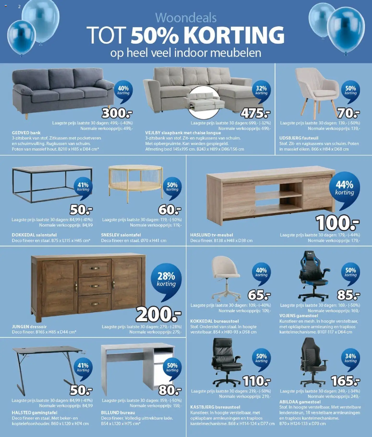 {H1} | Pagina: 2 | Producten: Beker, Bed, Bank, Dressoir