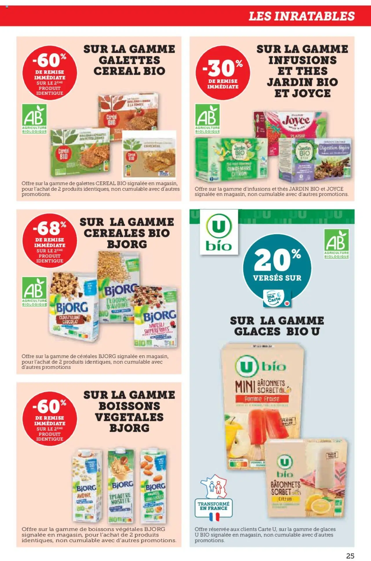  | Page: 25 | Produits: Glaces, Fraise, Cookies, Chocolat