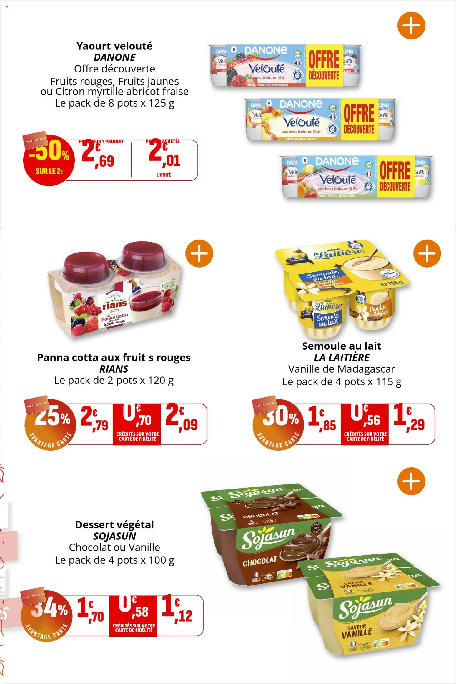 {H1} | Page: 18 | Produits: Abricot, Citron, Semoule, Lait