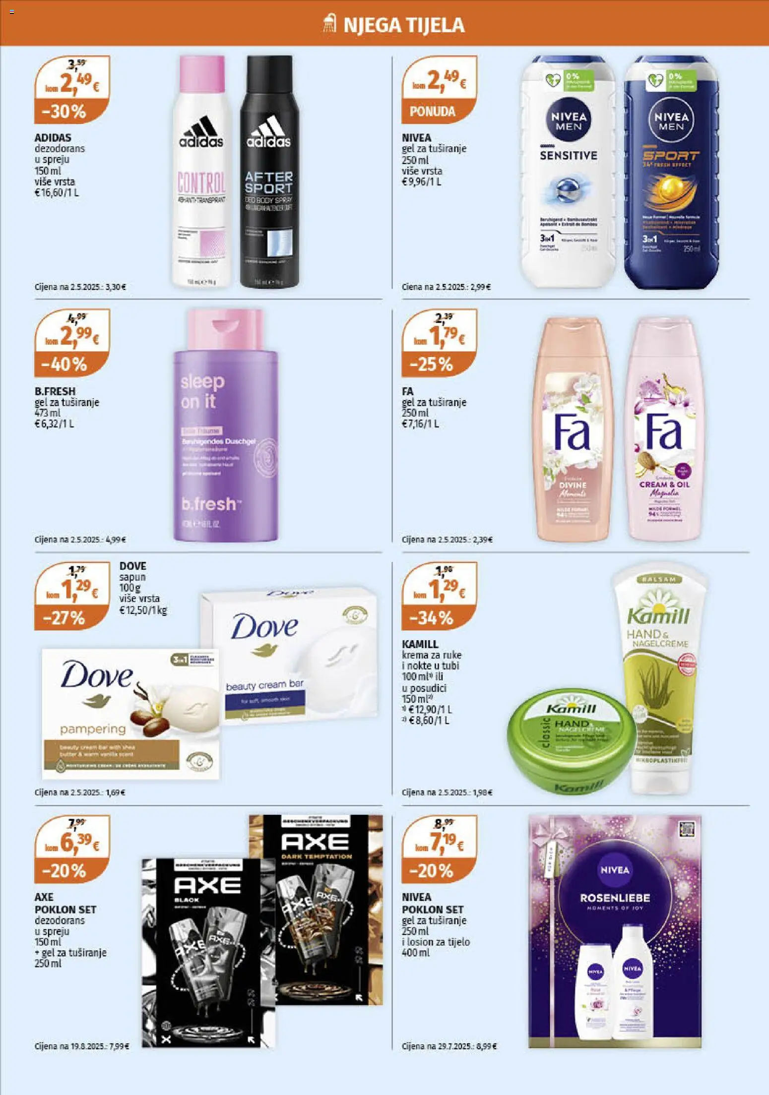 Müller katalog | vrijedi od 27.10.2025 | Stranica: 23 | Proizvodi: Krema za ruke, Sapun, Gel za tuširanje, Krema