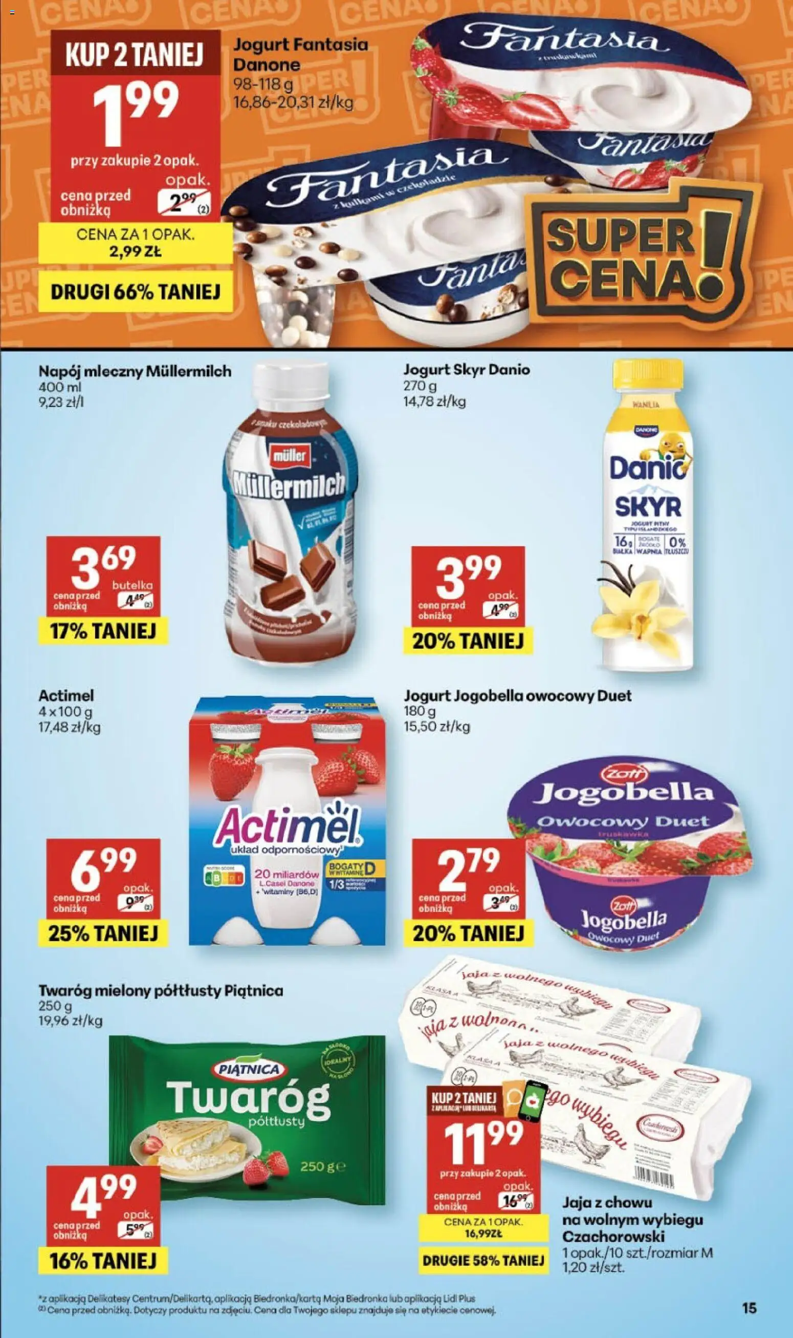 Delikatesy Centrum Gazetka - Sklepy Własne od 26.02.2026 | Strona: 15 | Produkty: Twaróg mielony, Delikatesy, Twaróg, Skyr
