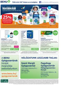 BENU Gyógyszertárak akciós újság - amely érvényes a következő dátumtól: 01.03.2026 | Oldal: 28