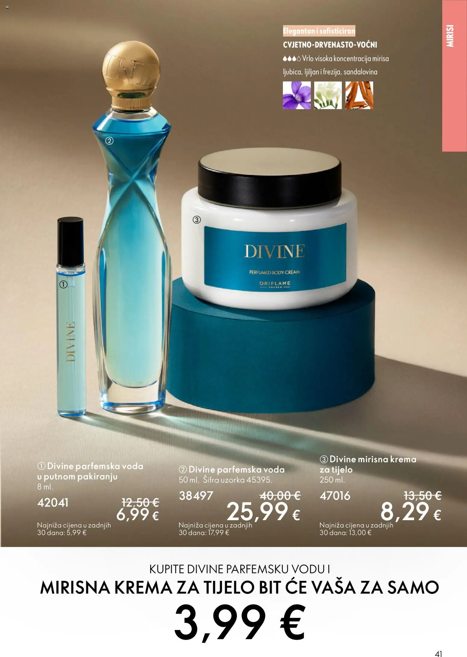 Oriflame katalog | vrijedi od 11.03.2026 | Stranica: 41 | Proizvodi: Krema za tijelo, Krema, Voda