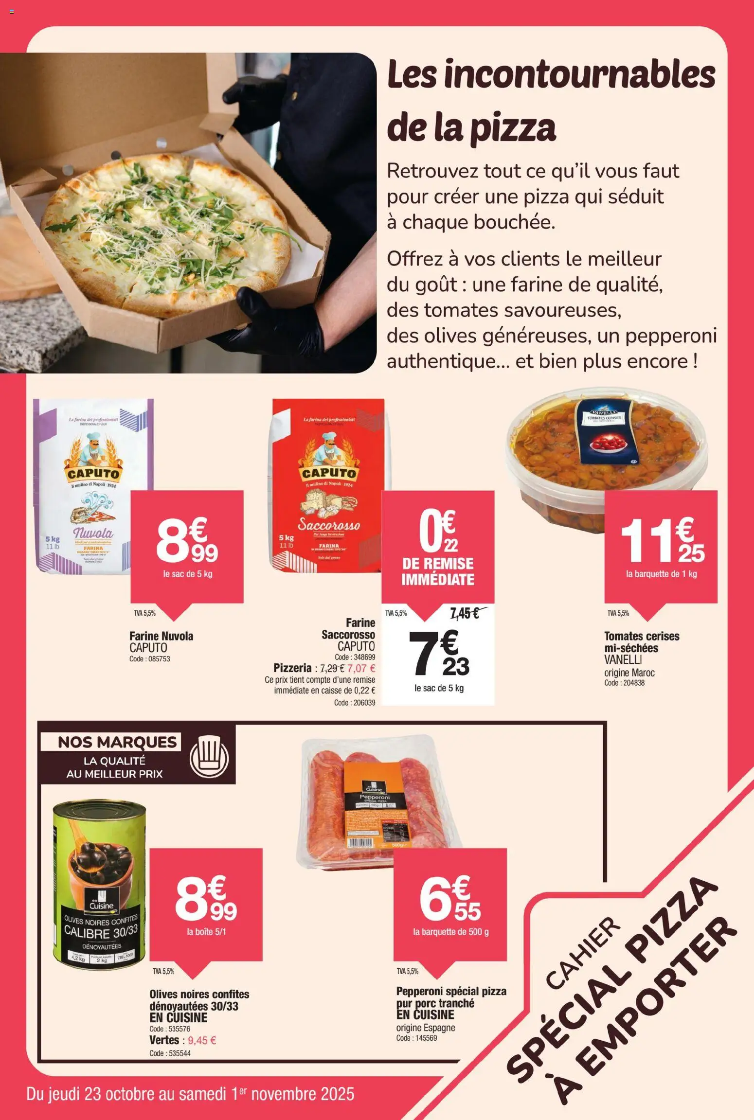 {H1} | Page: 19 | Produits: Sac, Pepperoni, Farine, Porc