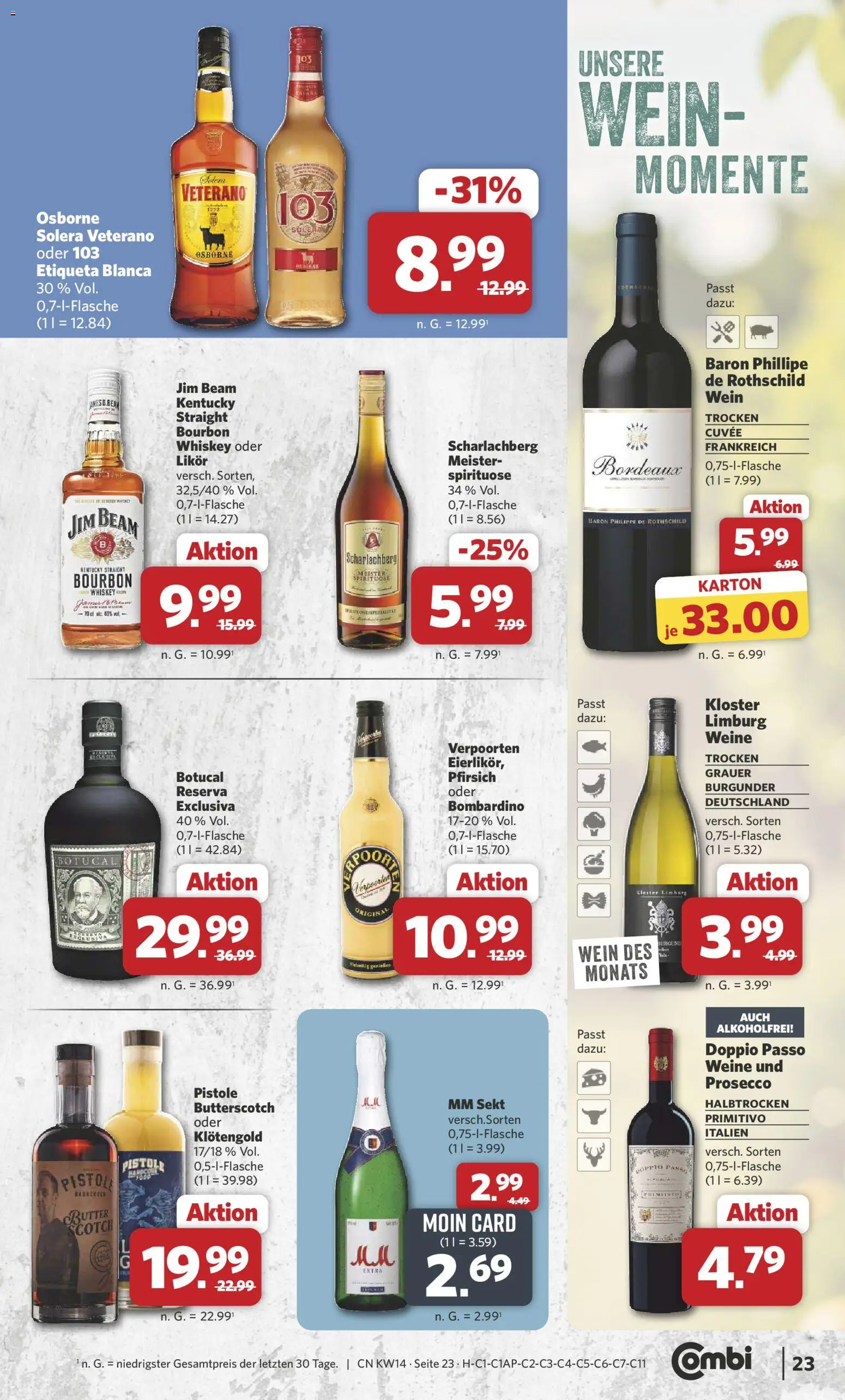 Combi Prospekt 	 – gültig ab 30.03.2026 | Seite: 24 | Produkte: Osborne, Sekt, Likör, Wein