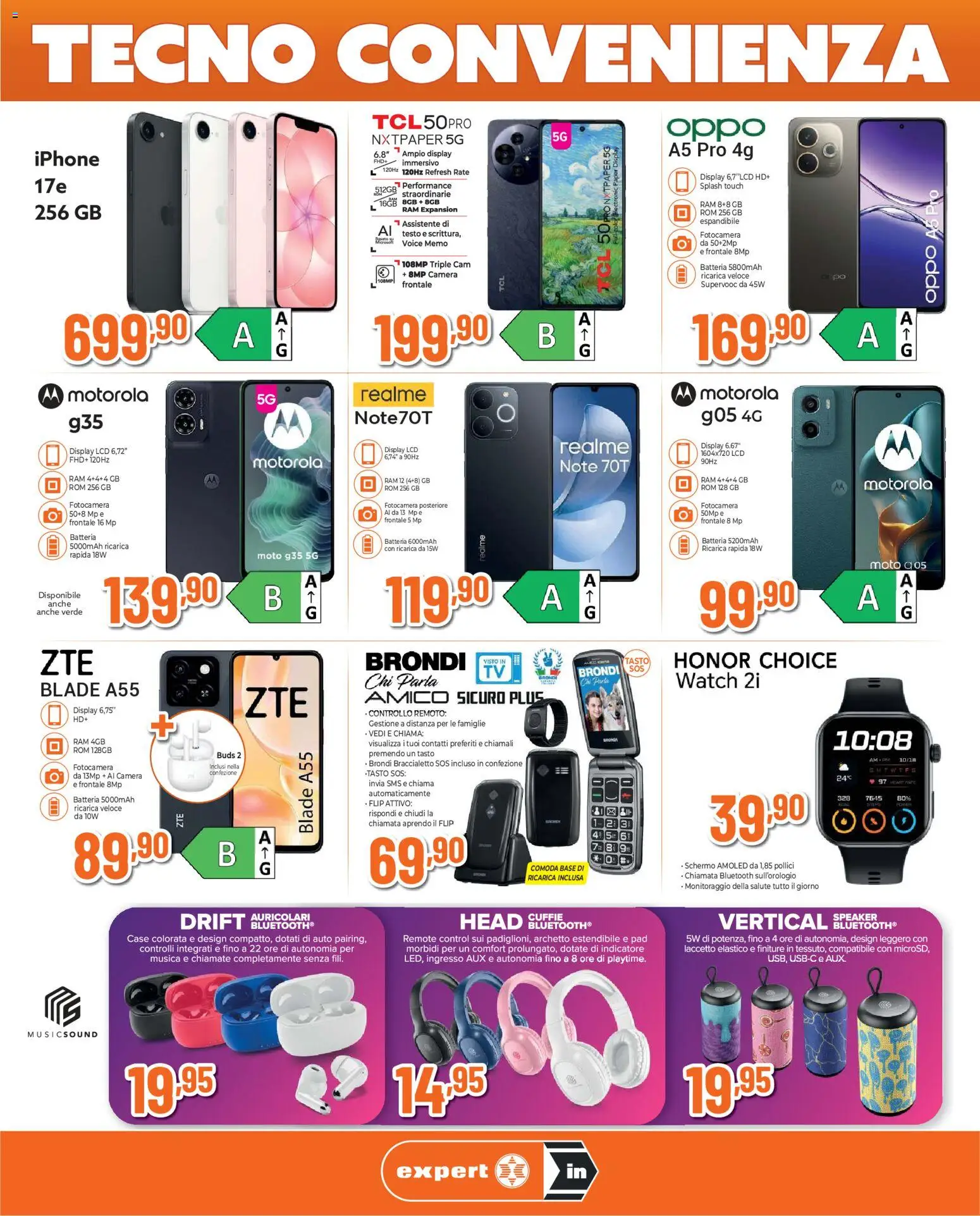 Volantino Ipercoop del 26.03.2026 | Pagina: 2 | Prodotti: Auricolari, Cuffie, Fotocamera, Speaker