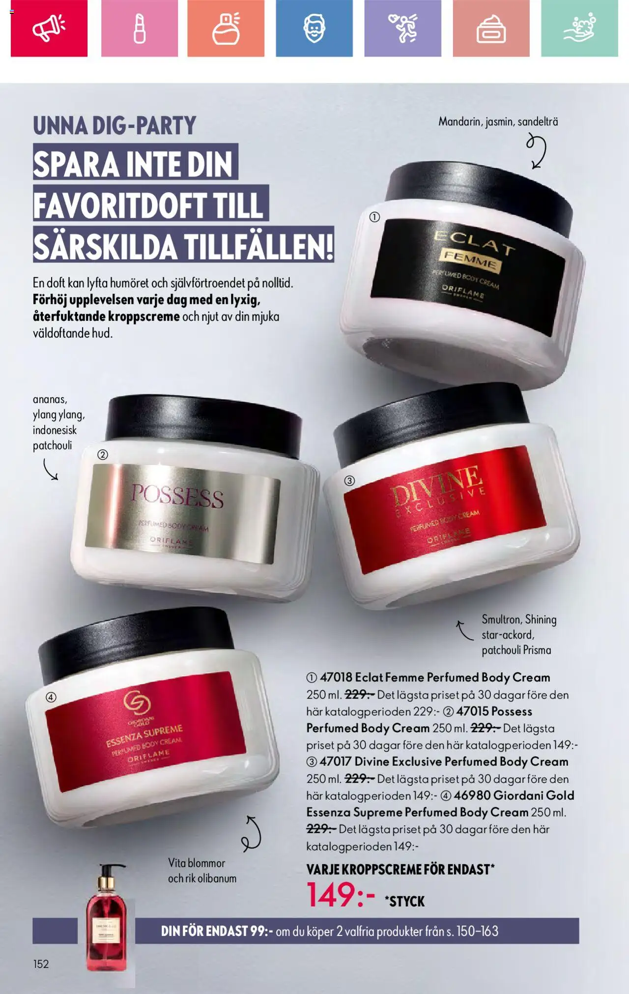 Oriflame reklamblad aktuell från 03.08.2025 | Sida: 152 | Produkter: Doft