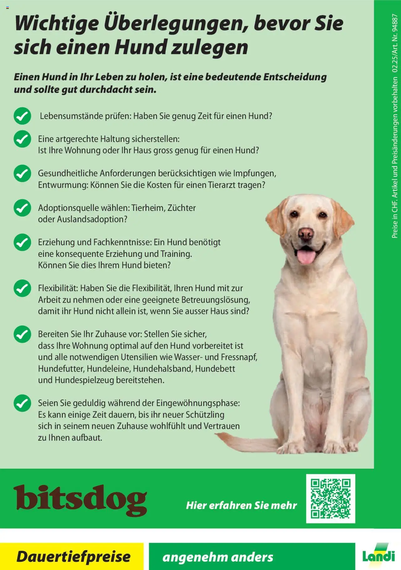 Landi Aktionen bitsdog ab 02.01.2025 | Seite: 12 | Produkte: Wasser