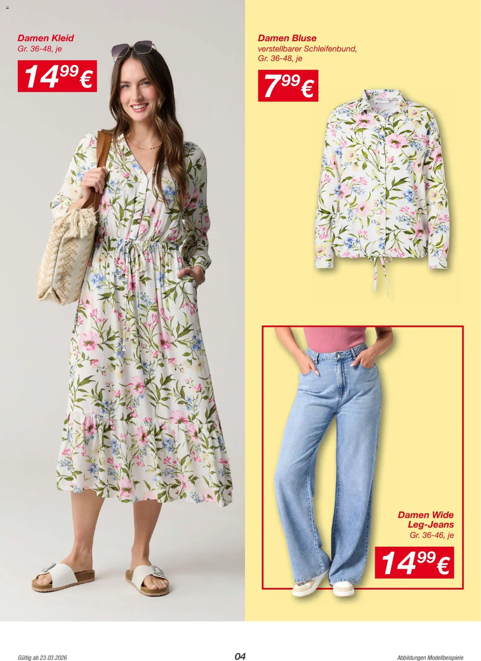 Kik Prospekt aktuell gültig ab 23.03.2026 | Seite: 4 | Produkte: Bluse, Kleid